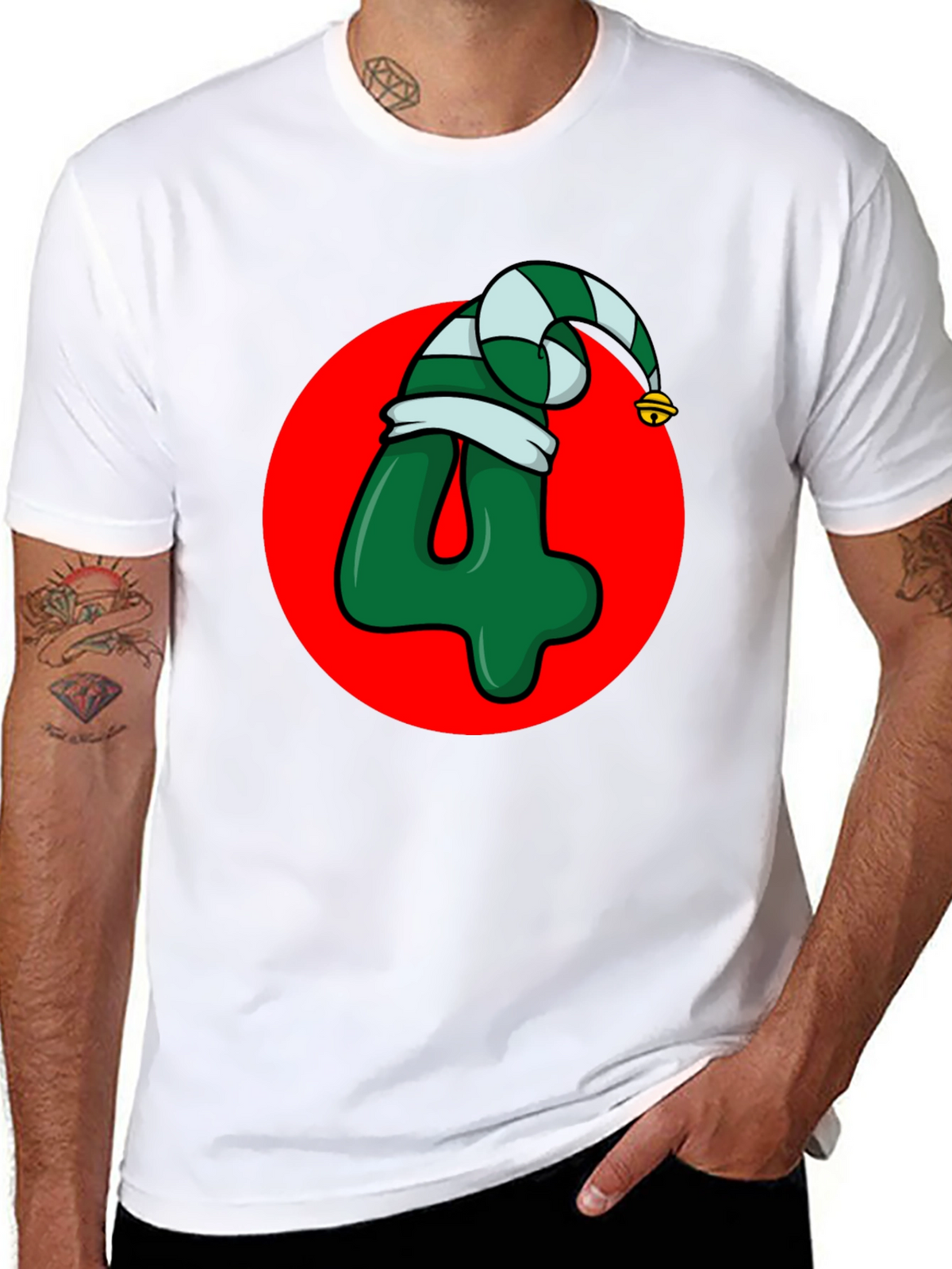 Festive Number 4 Christmas T-Shirt