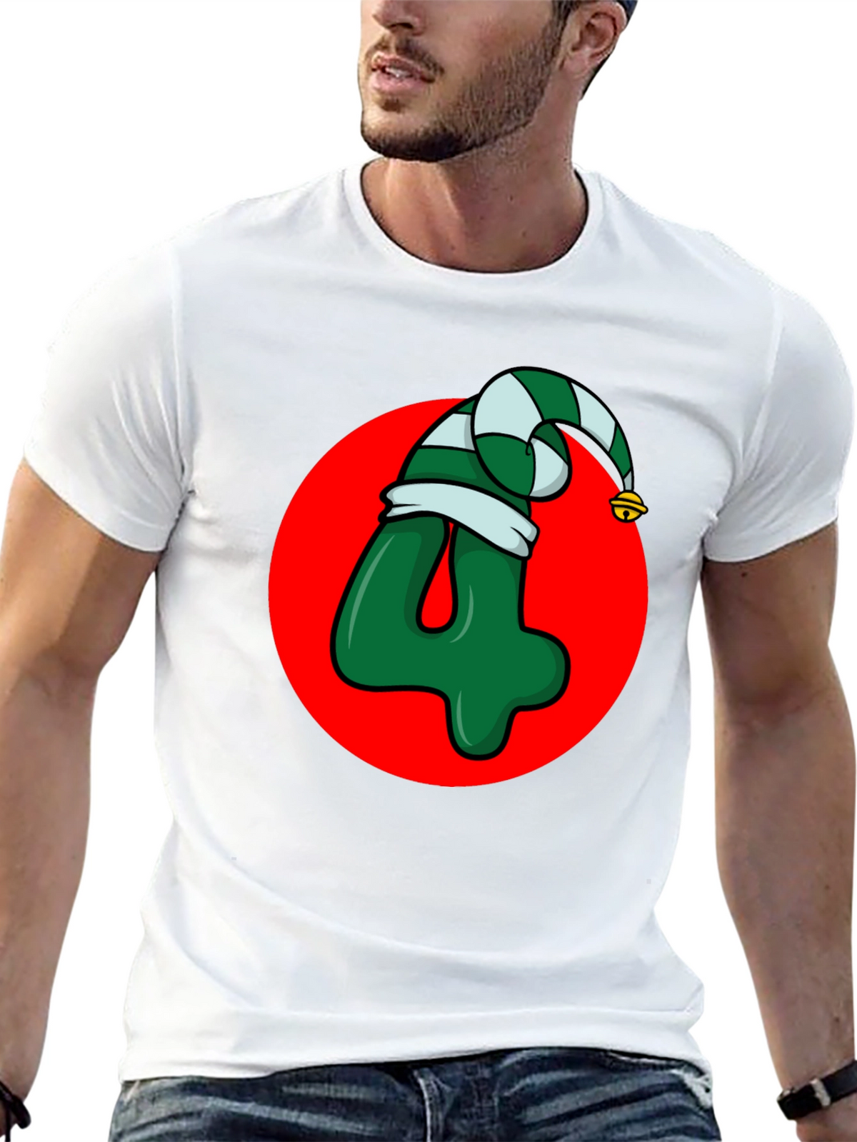 Festive Number 4 Christmas T-Shirt