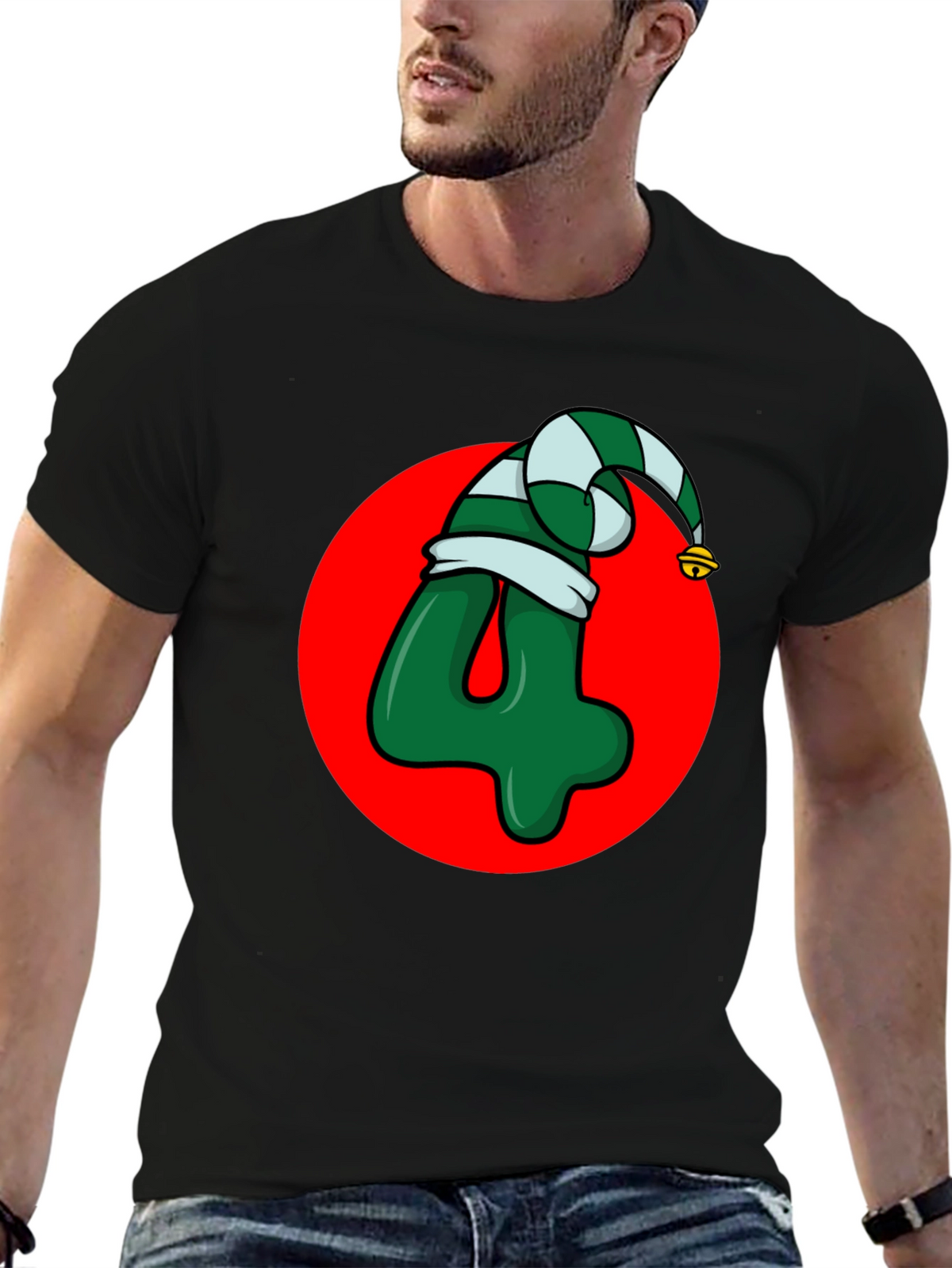 Festive Number 4 Christmas T-Shirt