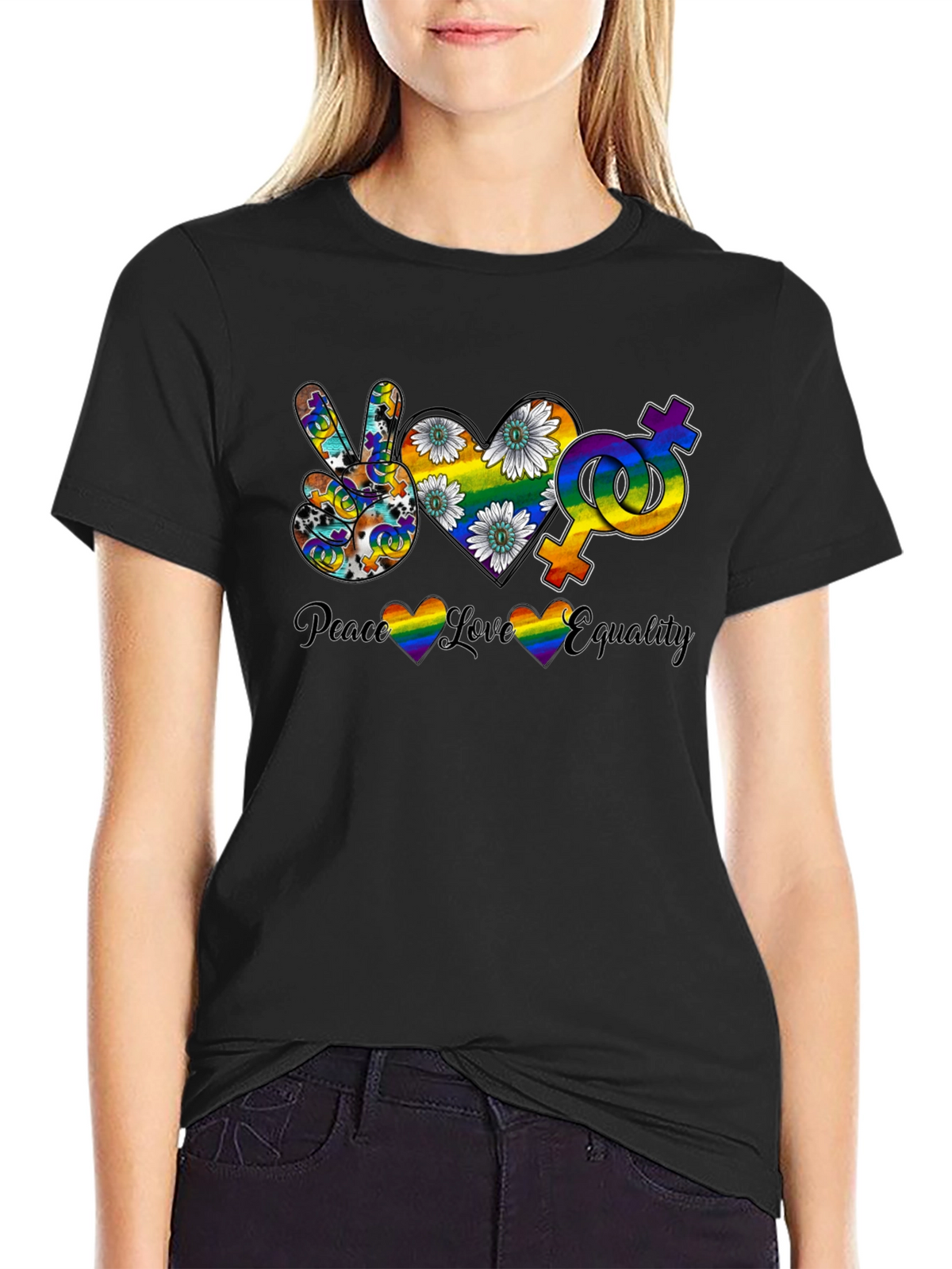Peace Love Equality Graphic Tee