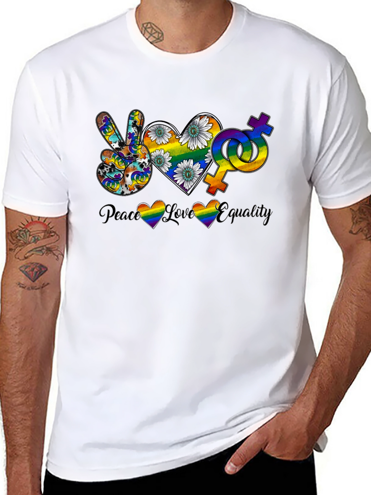 Peace Love Equality Graphic Tee