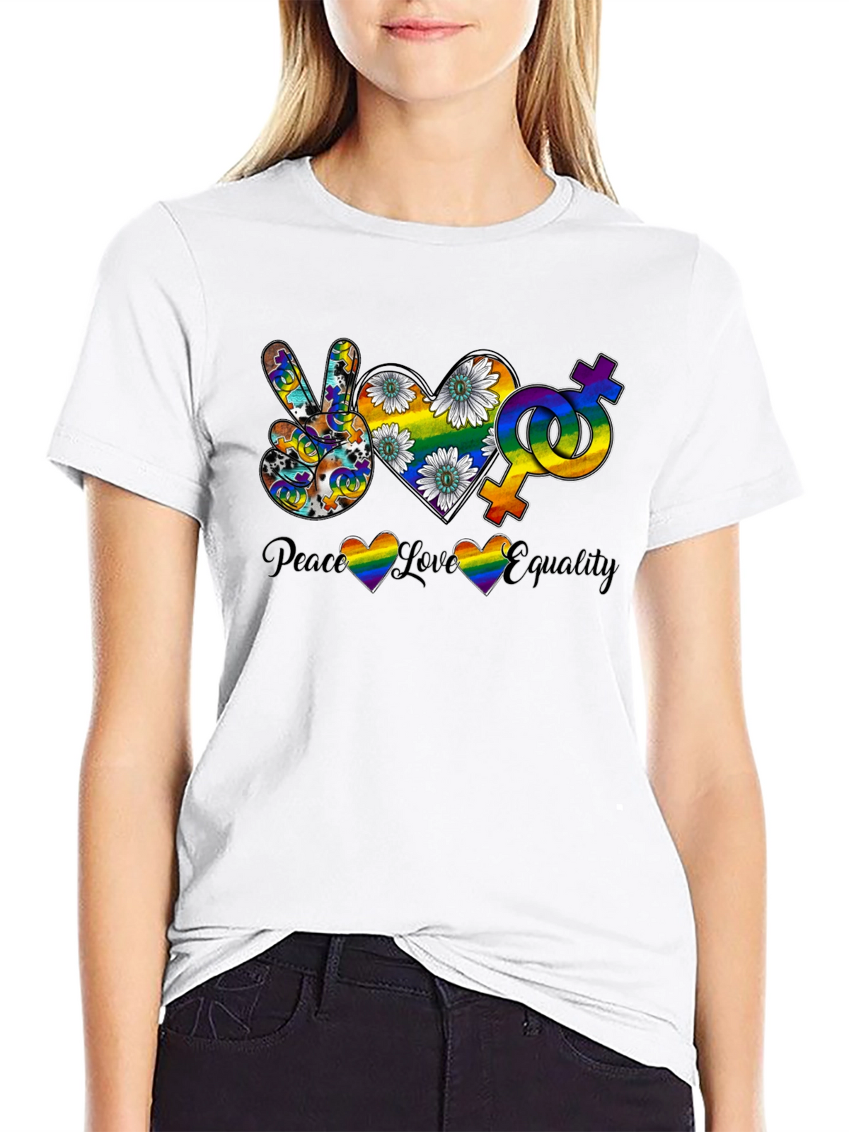 Peace Love Equality Graphic Tee