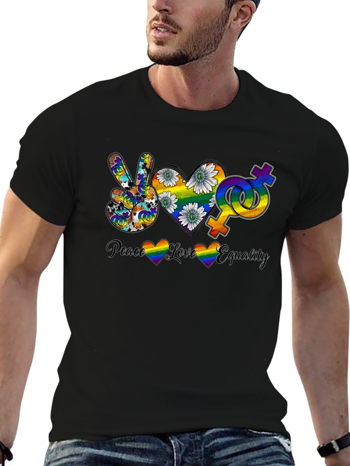 Peace Love Equality Graphic Tee