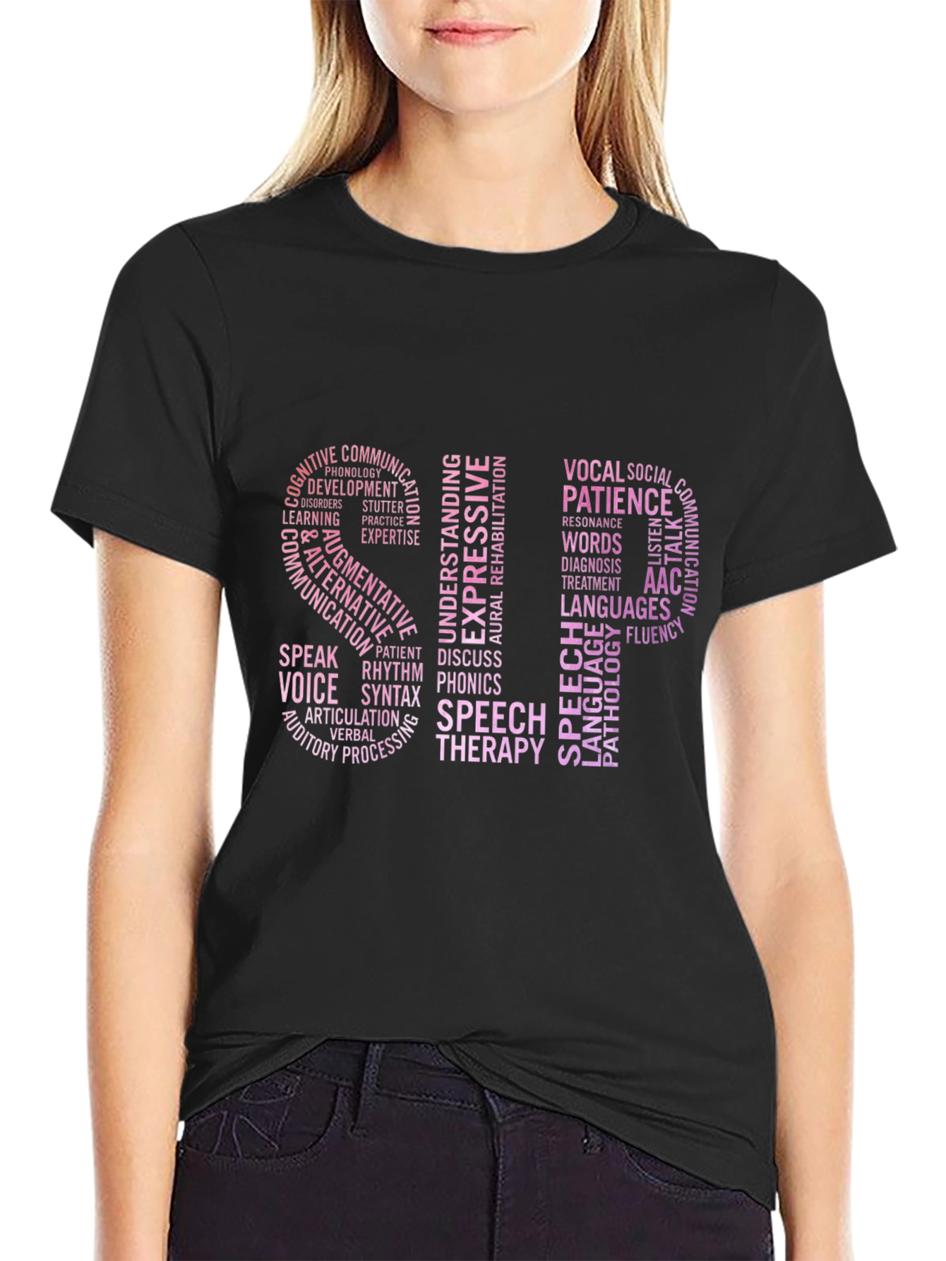 Speech Therapy Word Art T-Shirt