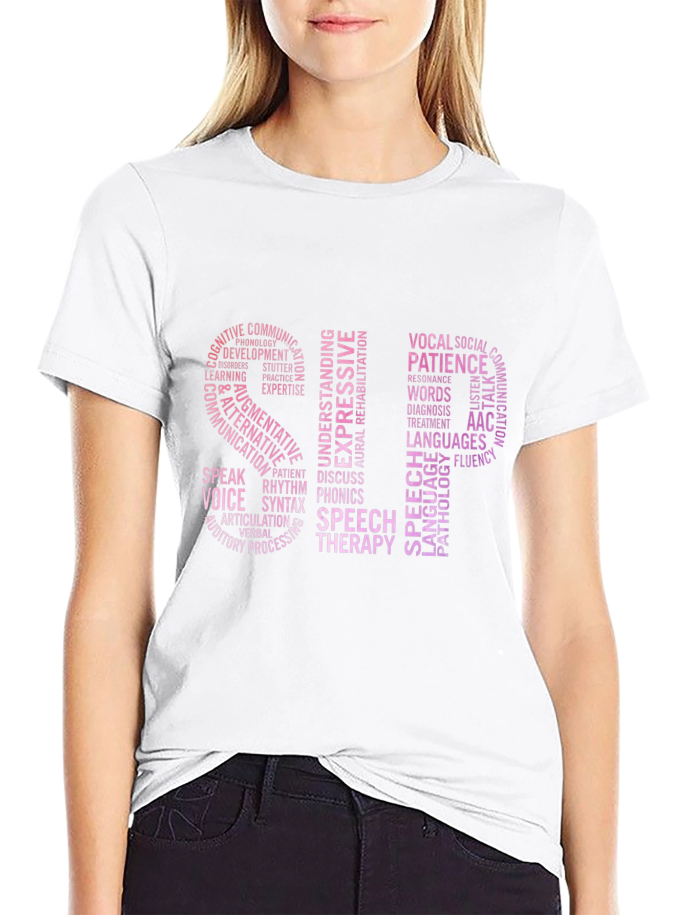 Speech Therapy Word Art T-Shirt