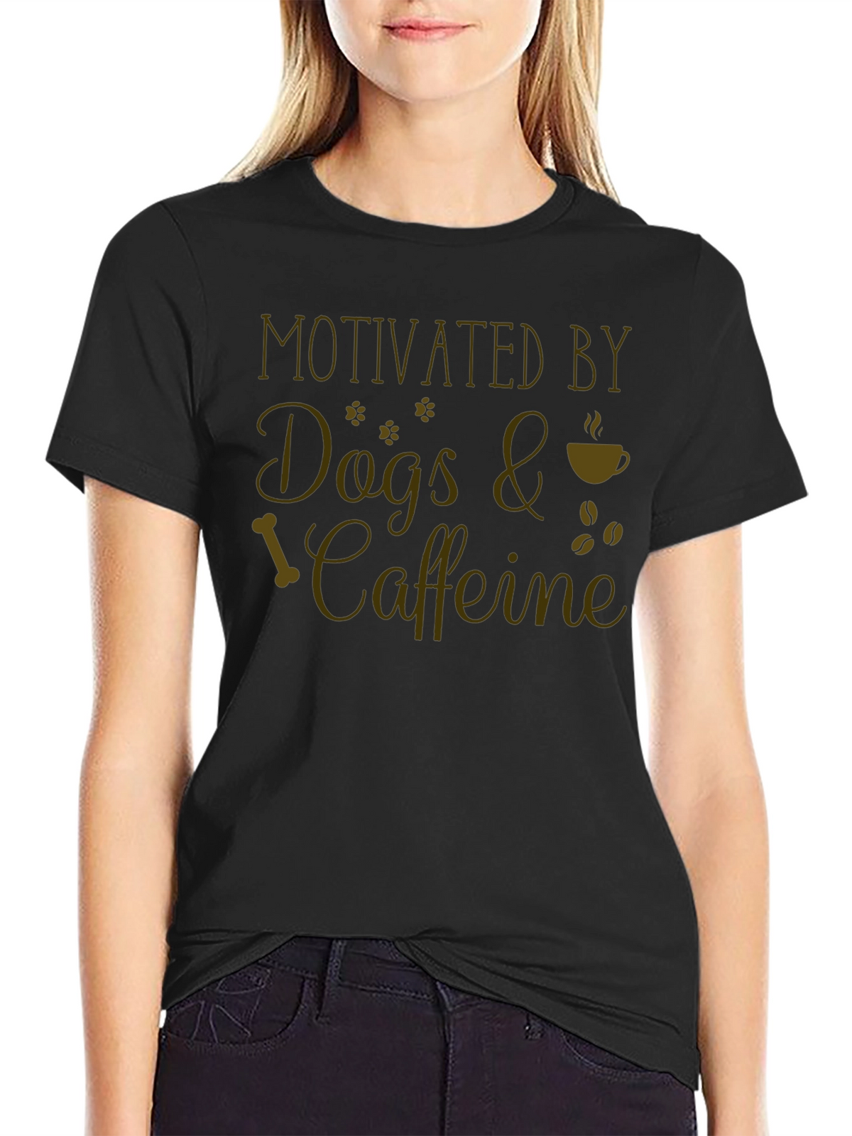 Motivated By Dogs & Caffeine T-Shirt