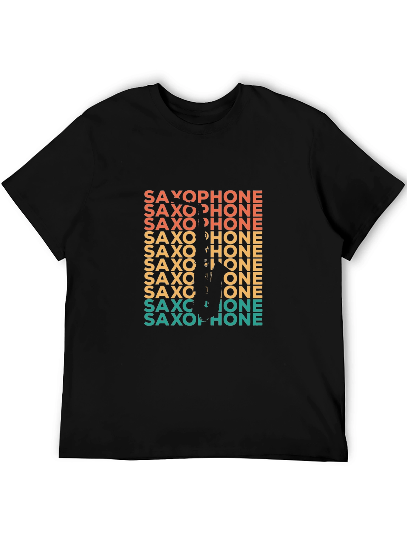 Retro Saxophone Player Graphic Tee