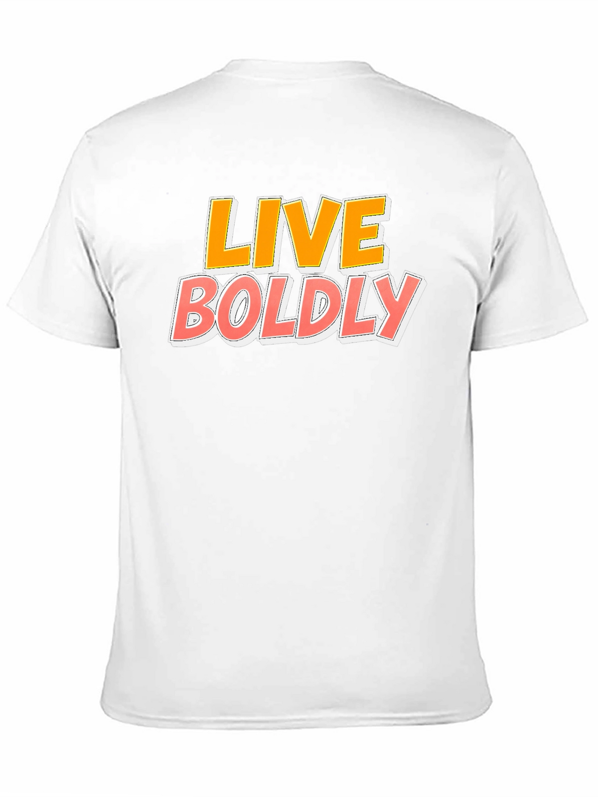 Live Boldly Graphic T-Shirt - Stylish Black Tee