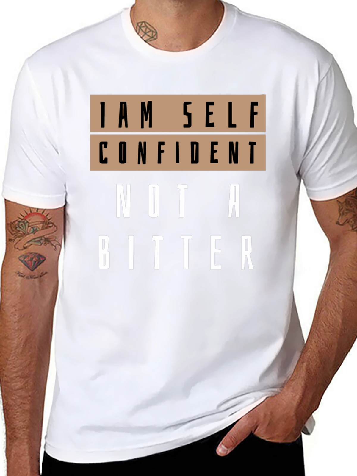 Self Confident Graphic T-Shirt - Black