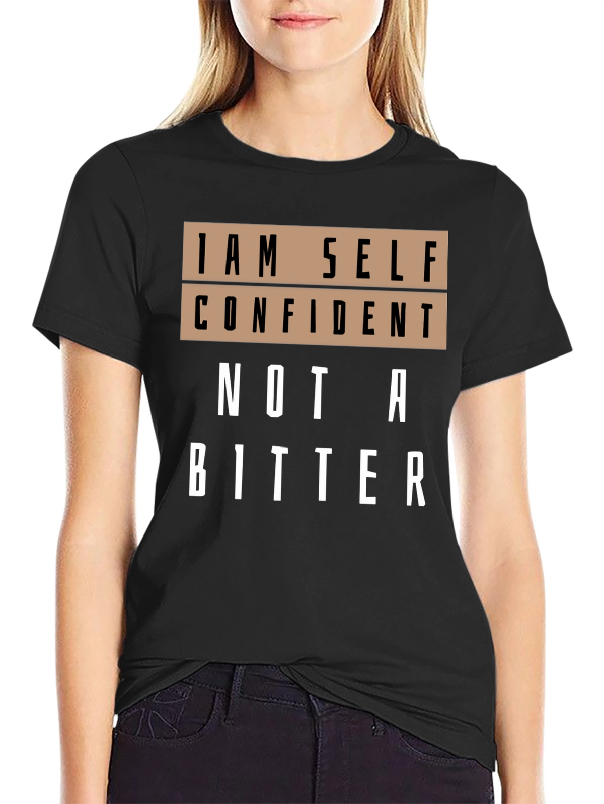 Self Confident Graphic T-Shirt - Black