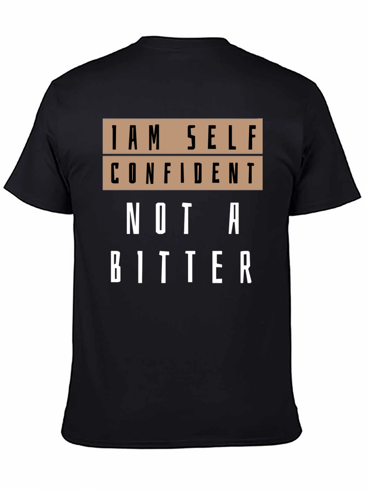 Self Confident Graphic T-Shirt - Black