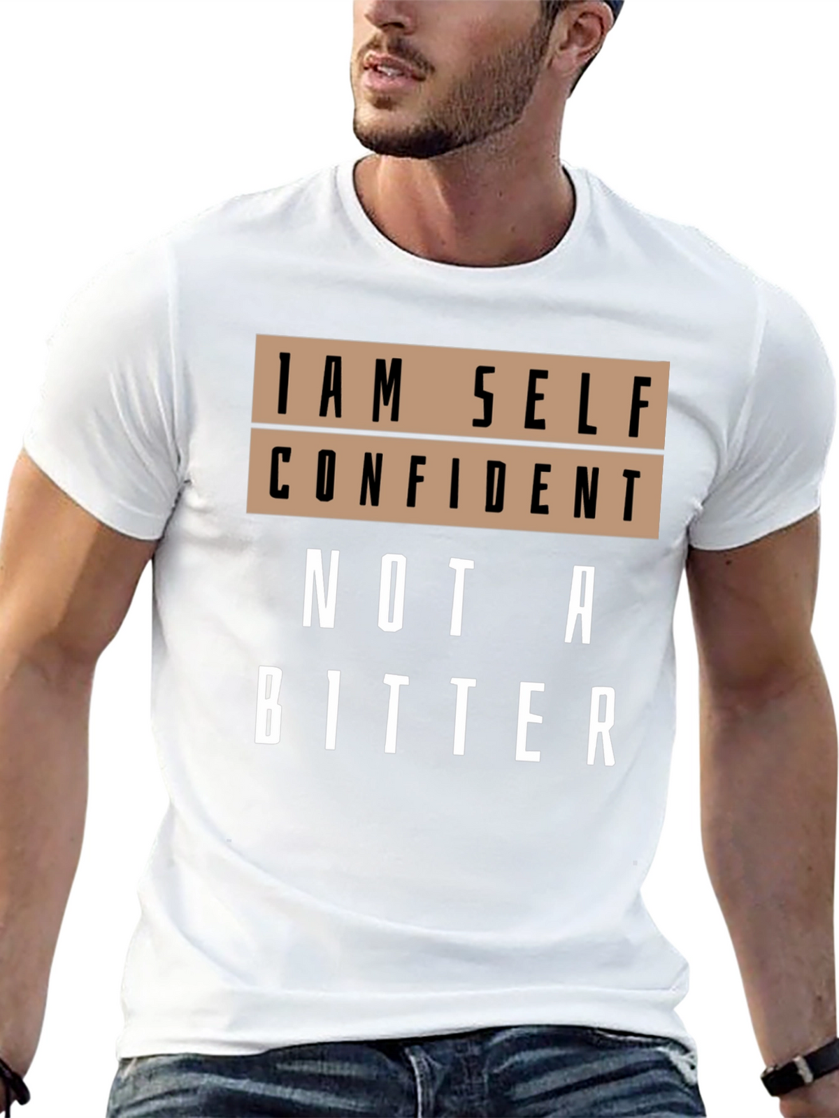 Self Confident Graphic T-Shirt - Black