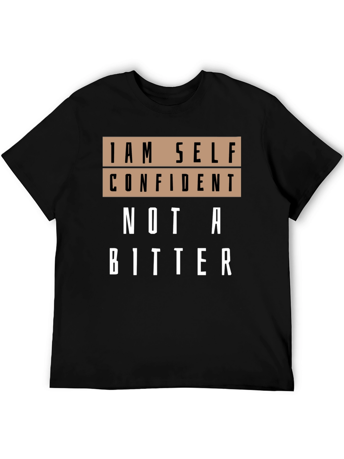 Self Confident Graphic T-Shirt - Black