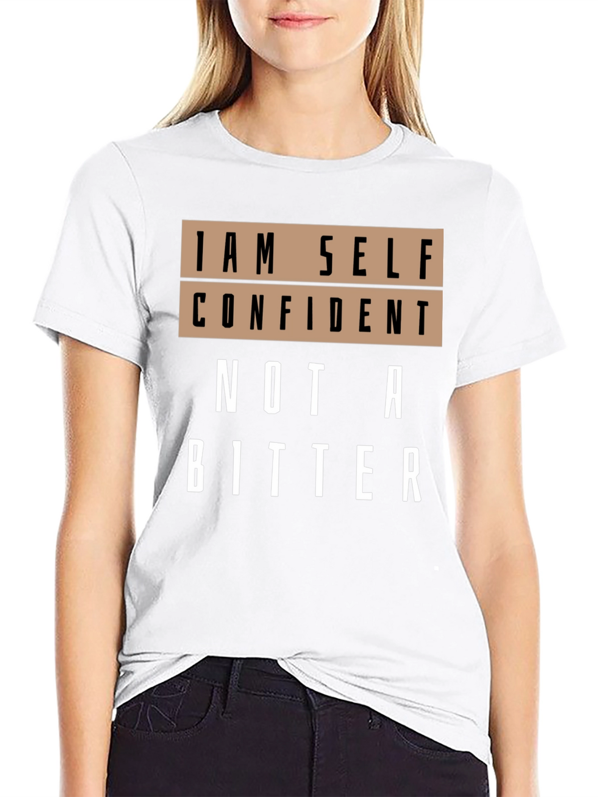 Self Confident Graphic T-Shirt - Black