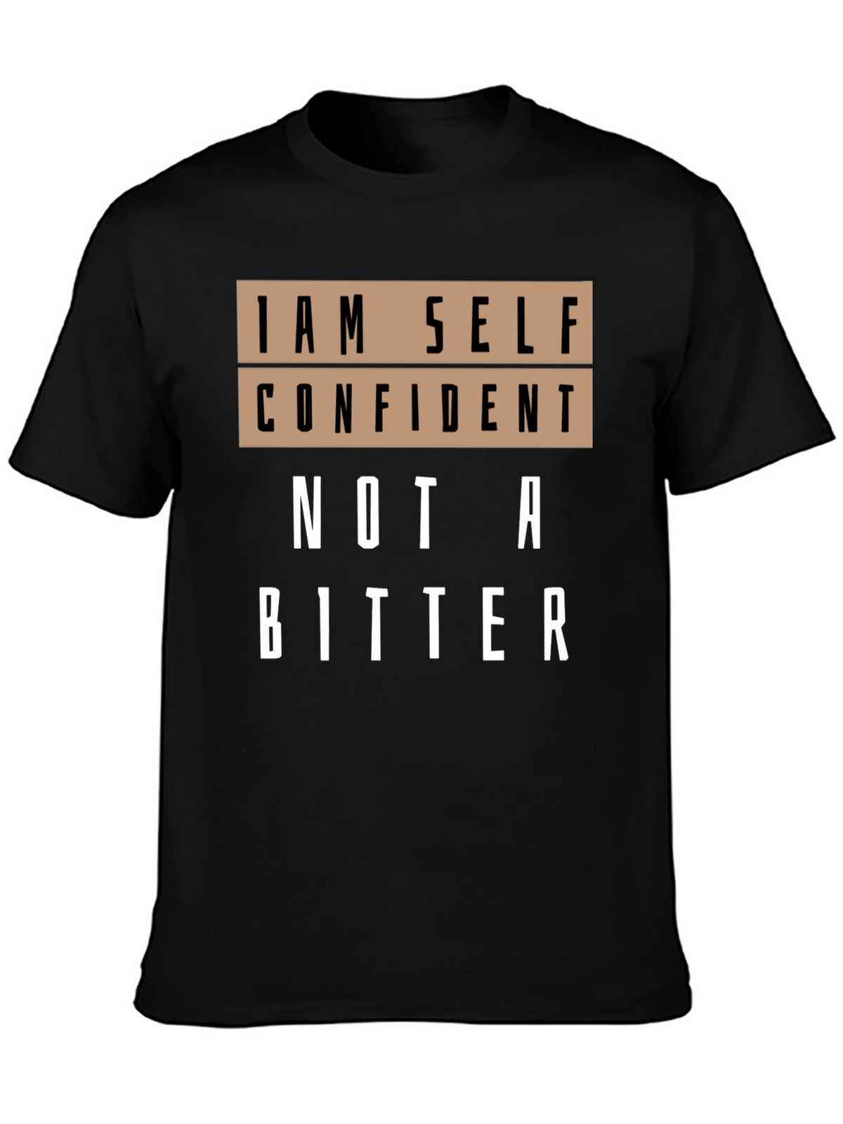 Self Confident Graphic T-Shirt - Black