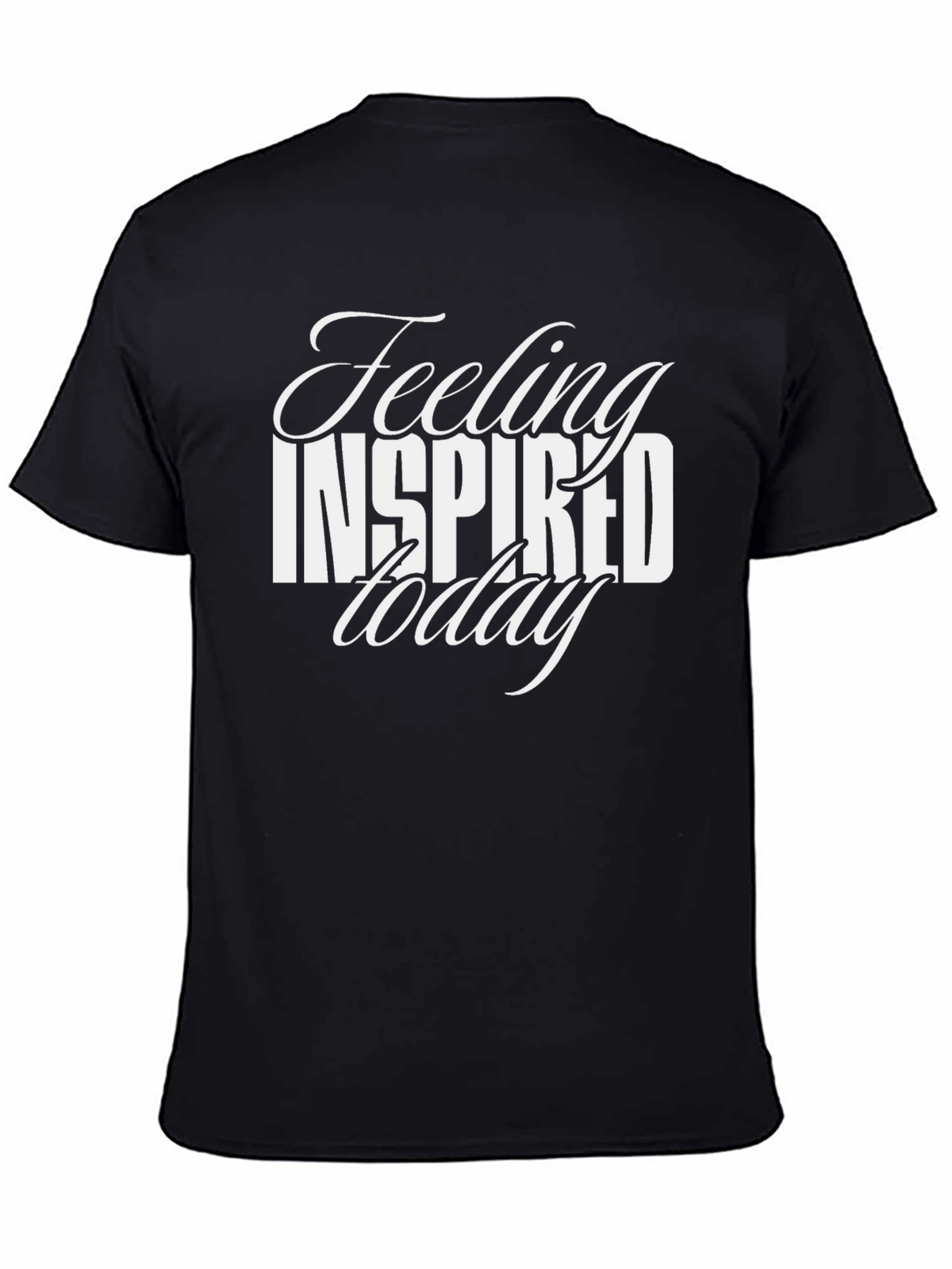 Feeling Inspired Today Black Graphic Tee