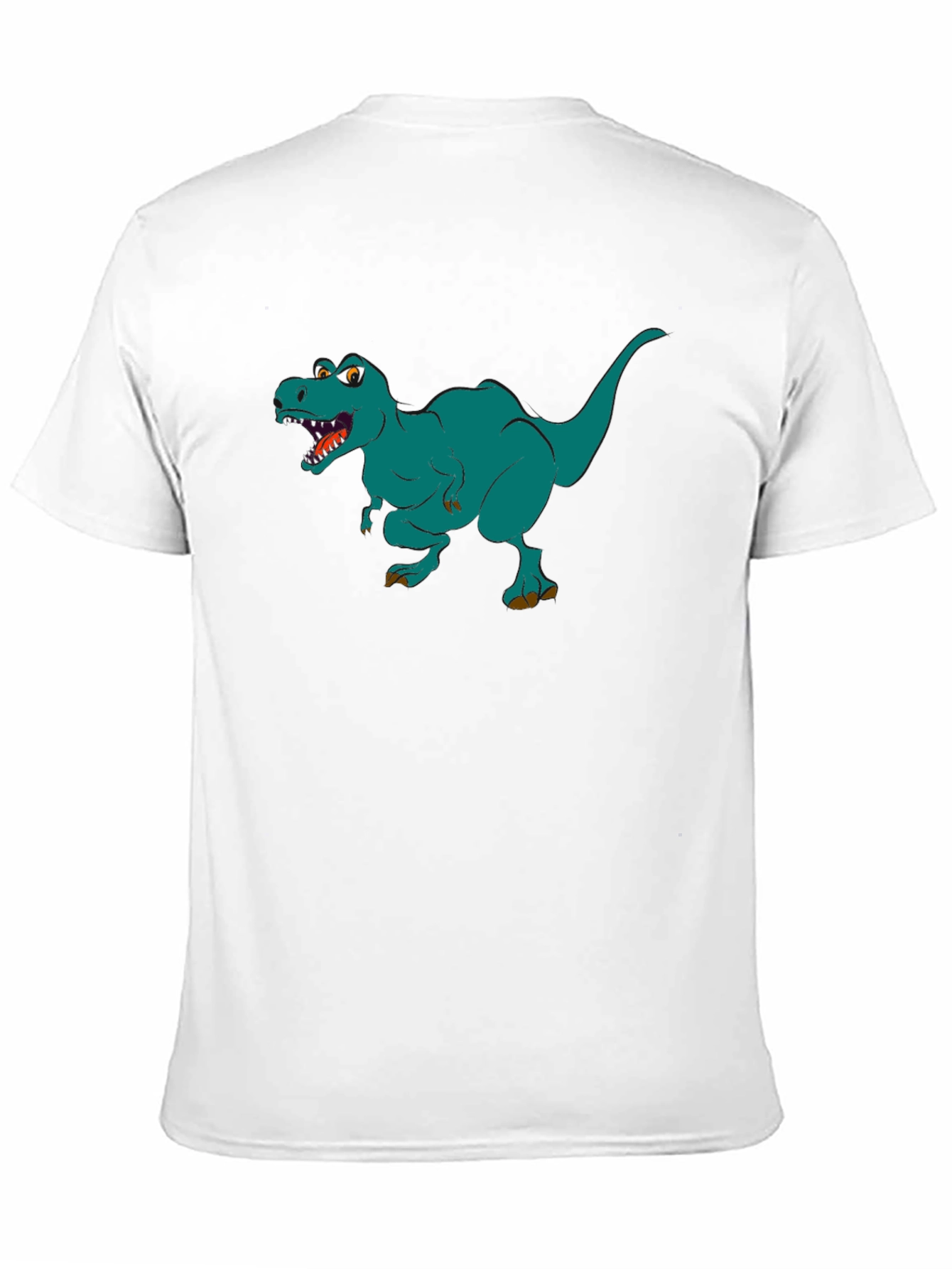 Dino T-Rex Graphic Print Black T-Shirt