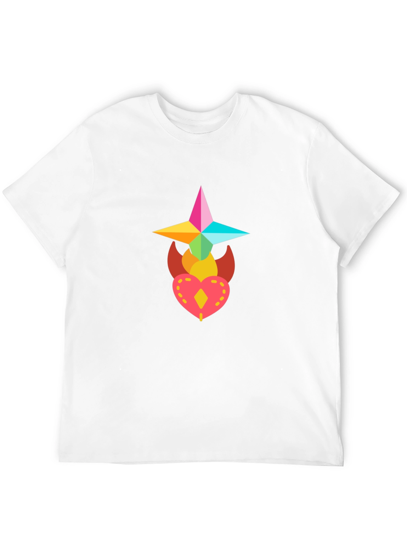 Colorful Graphic Print T-Shirt