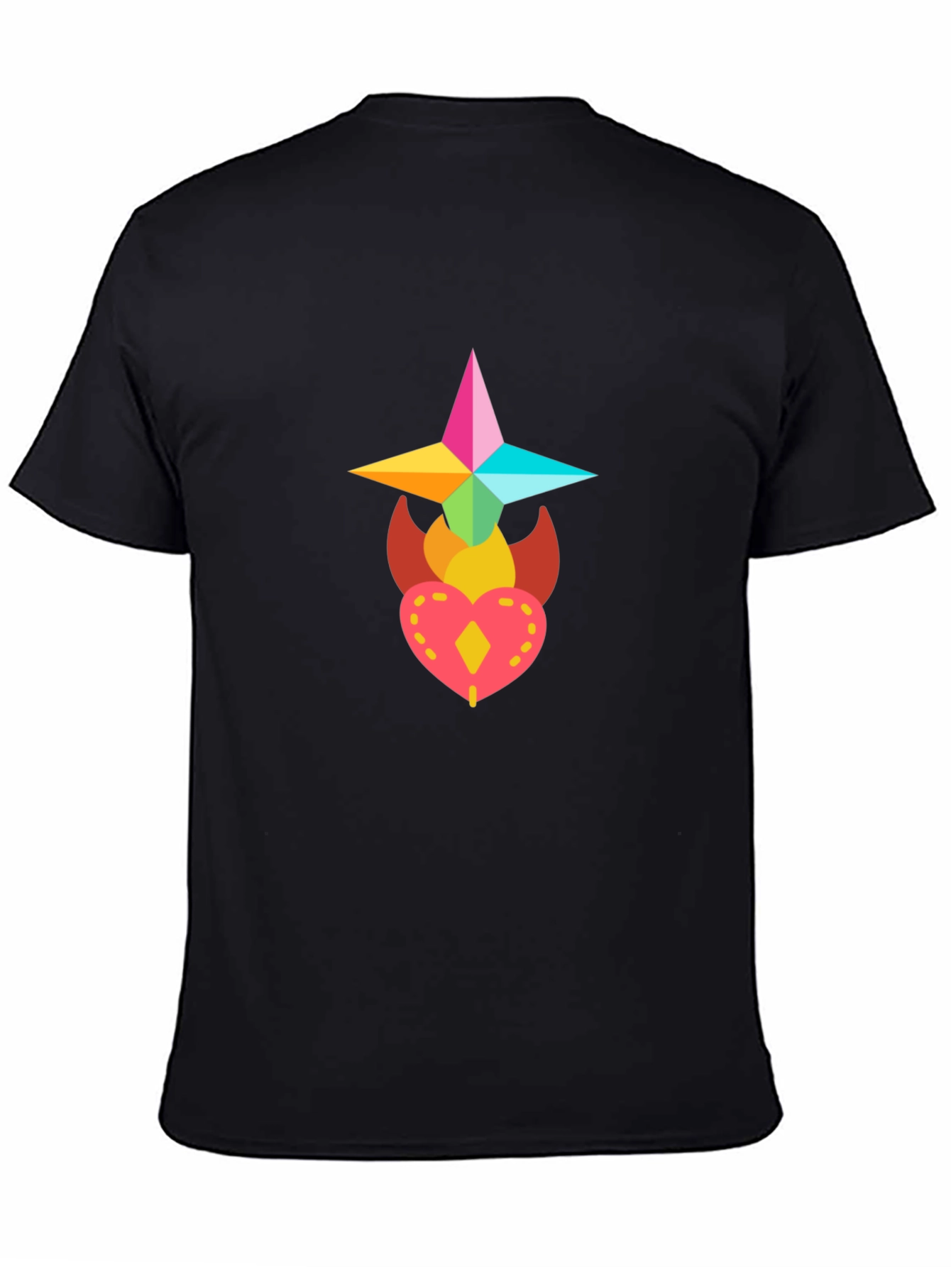 Colorful Graphic Print T-Shirt