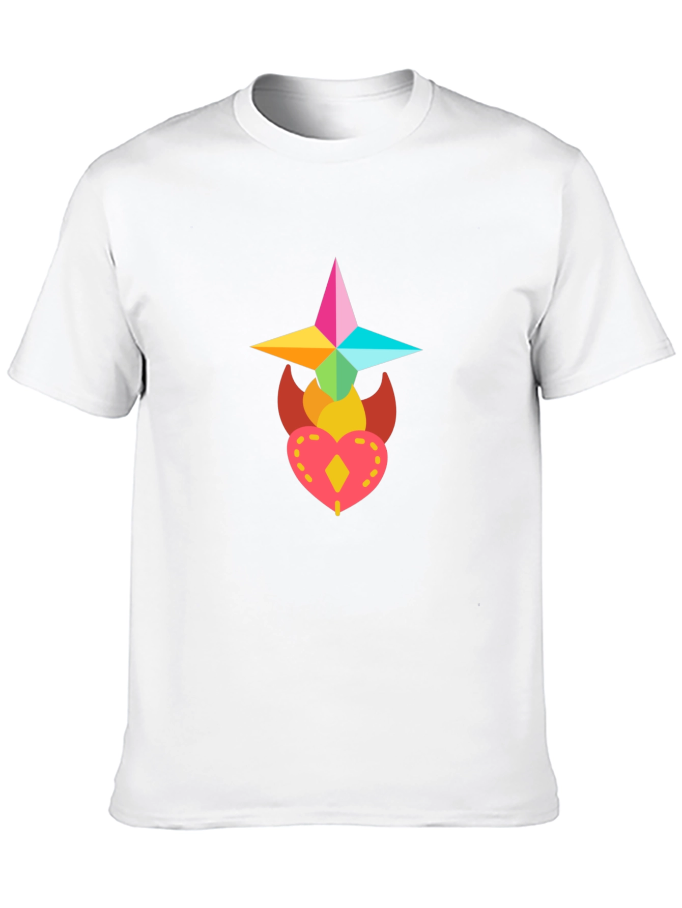 Colorful Graphic Print T-Shirt