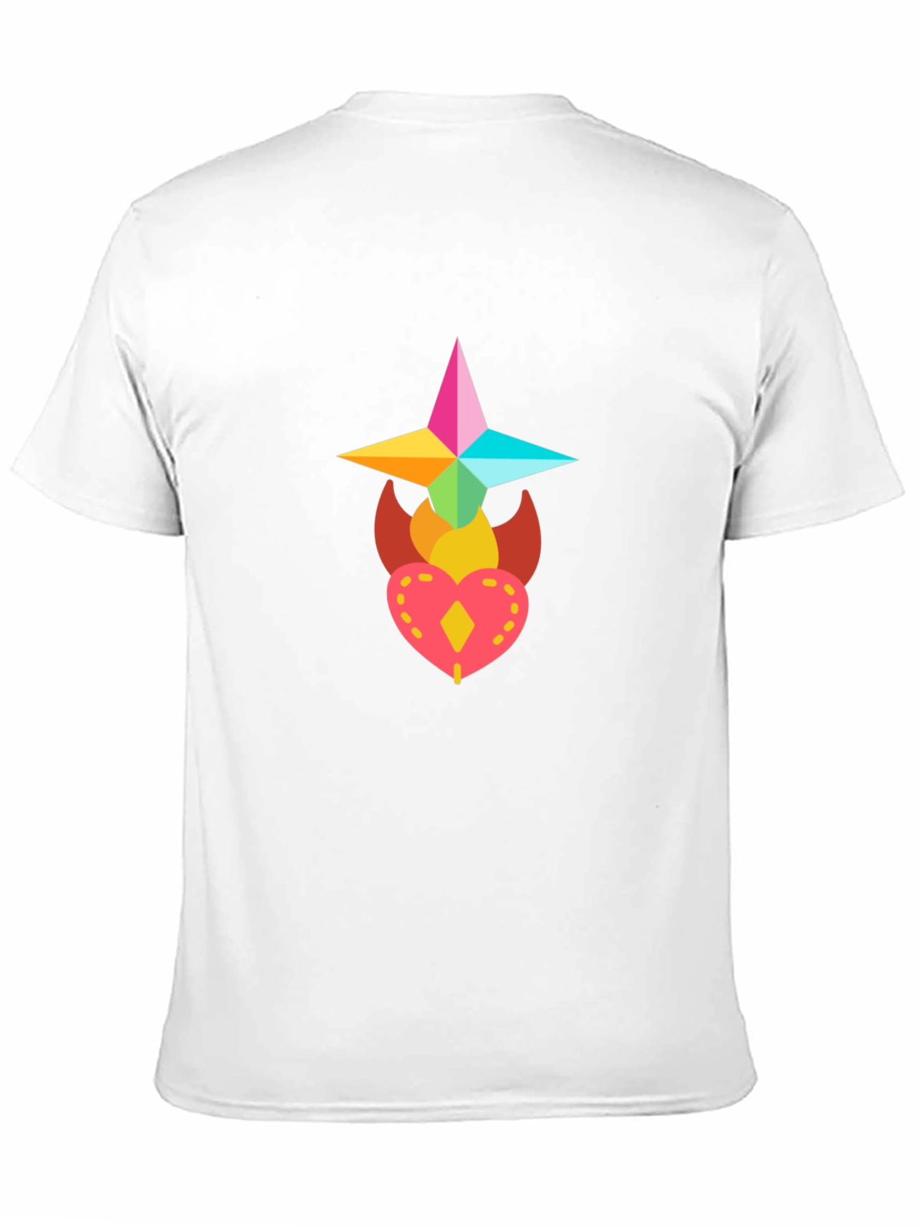 Colorful Graphic Print T-Shirt