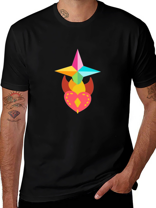 Colorful Graphic Print T-Shirt