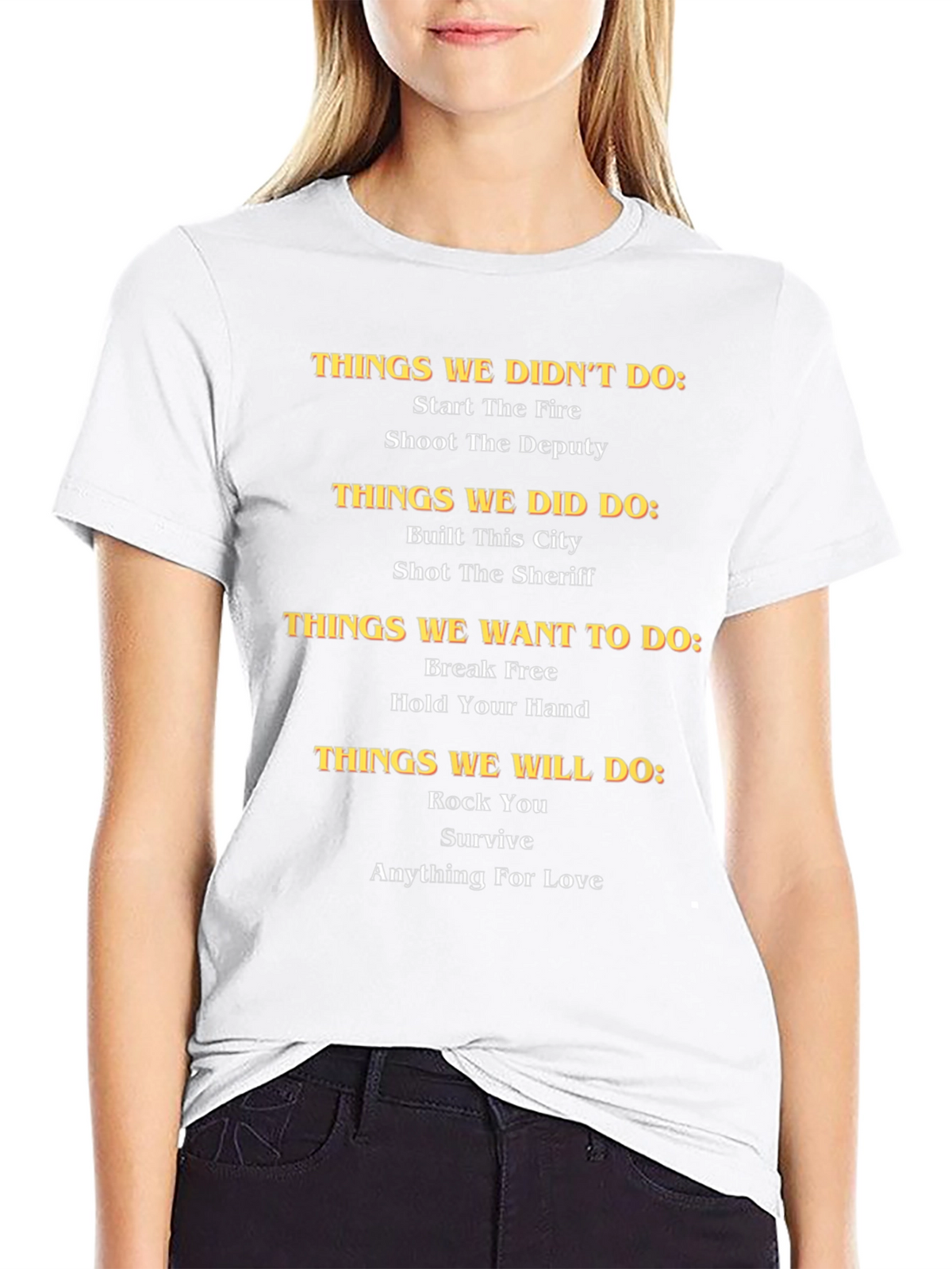 Humorous Rock Anthem T-Shirt
