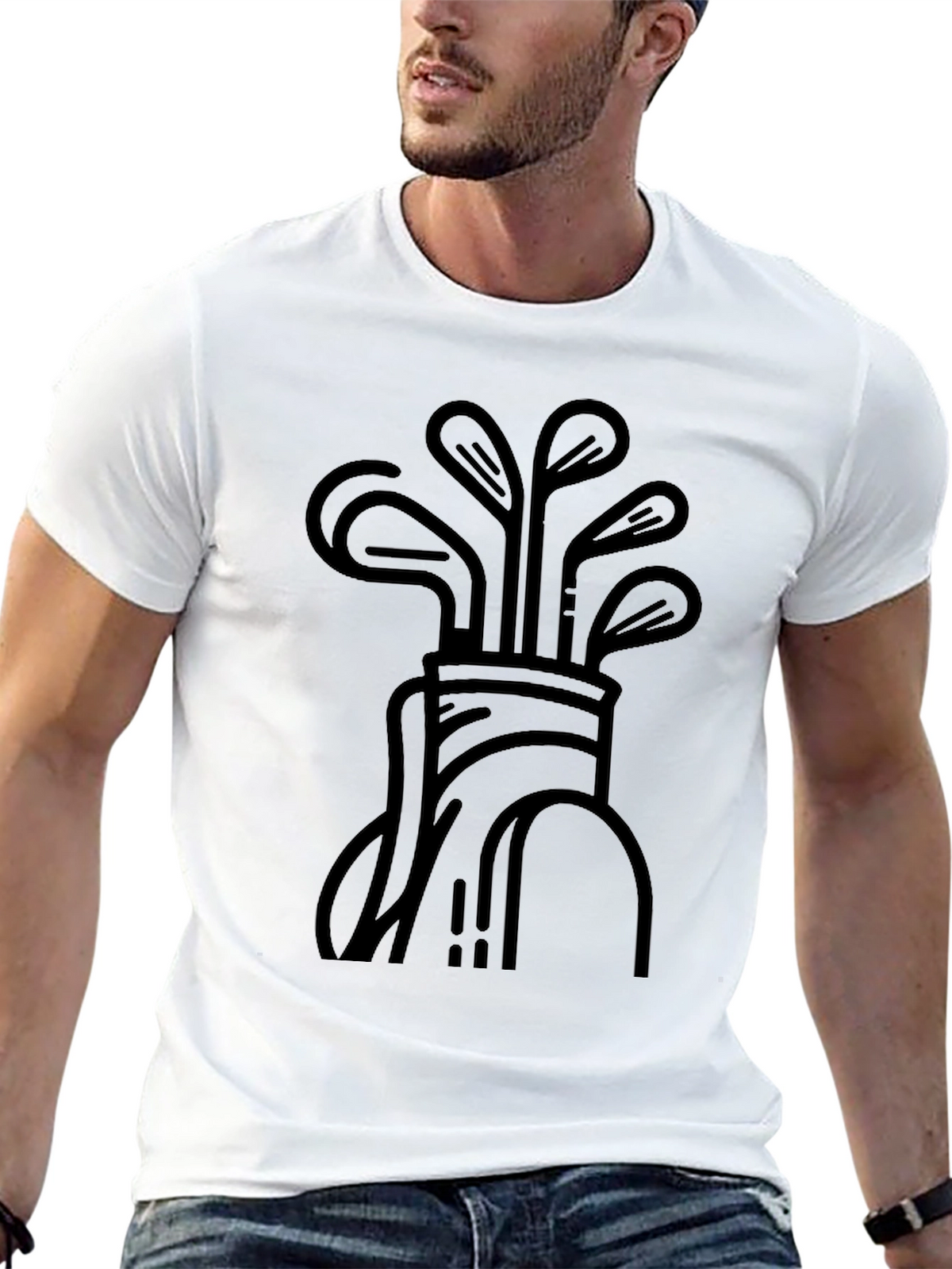 Golf Club Graphic Tee - Stylish Comfort