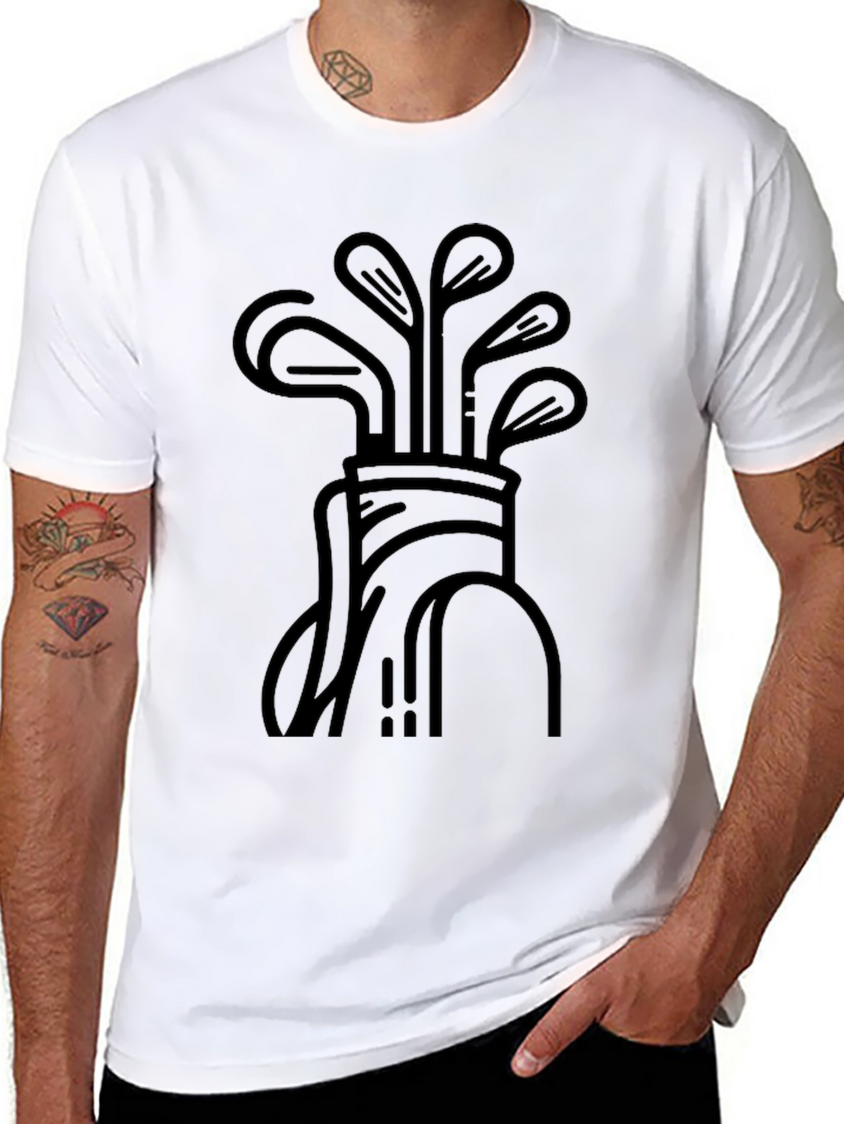 Golf Club Graphic Tee - Stylish Comfort