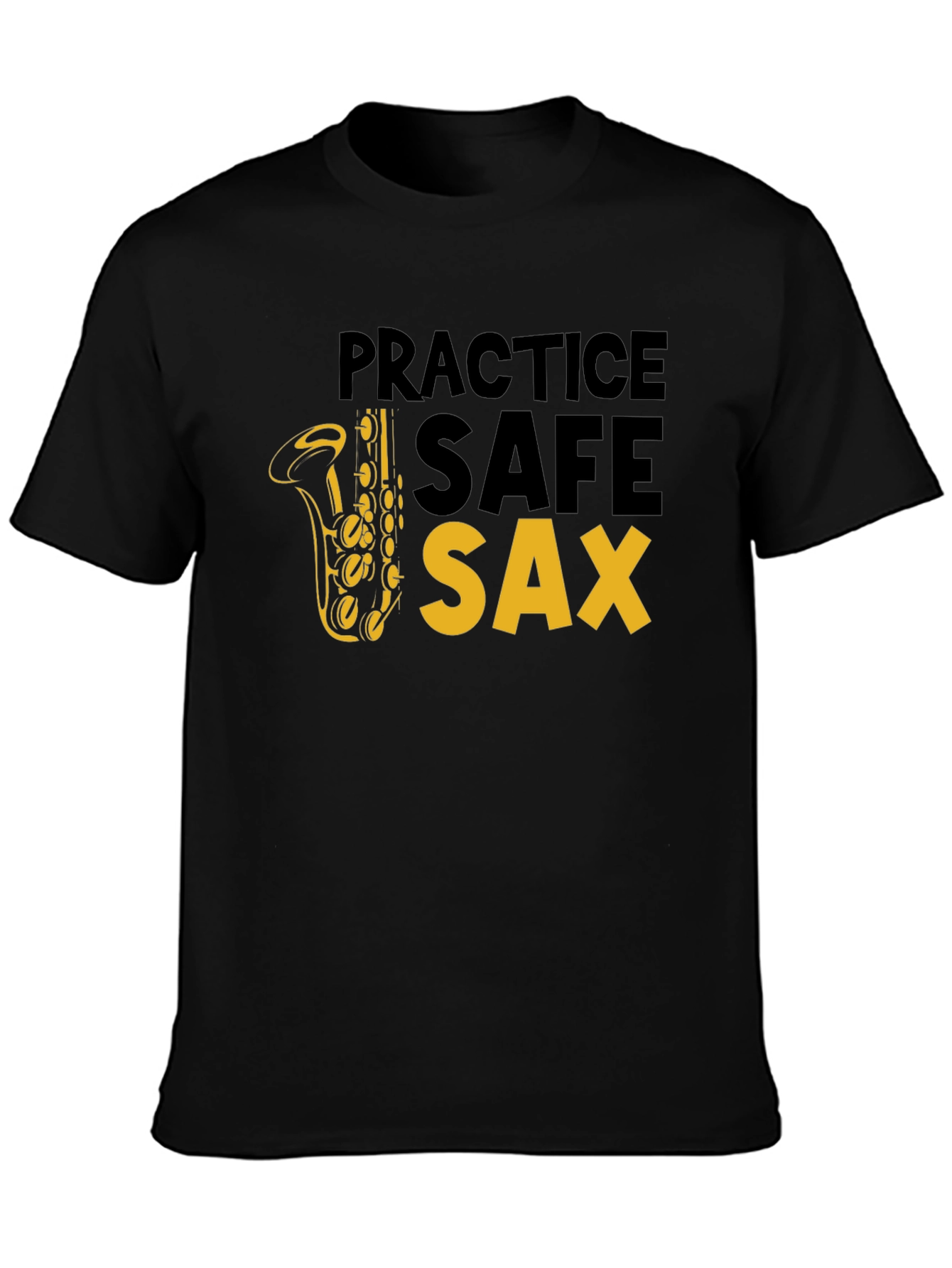 Practice Safe Sax T-Shirt - Music Lover Tee