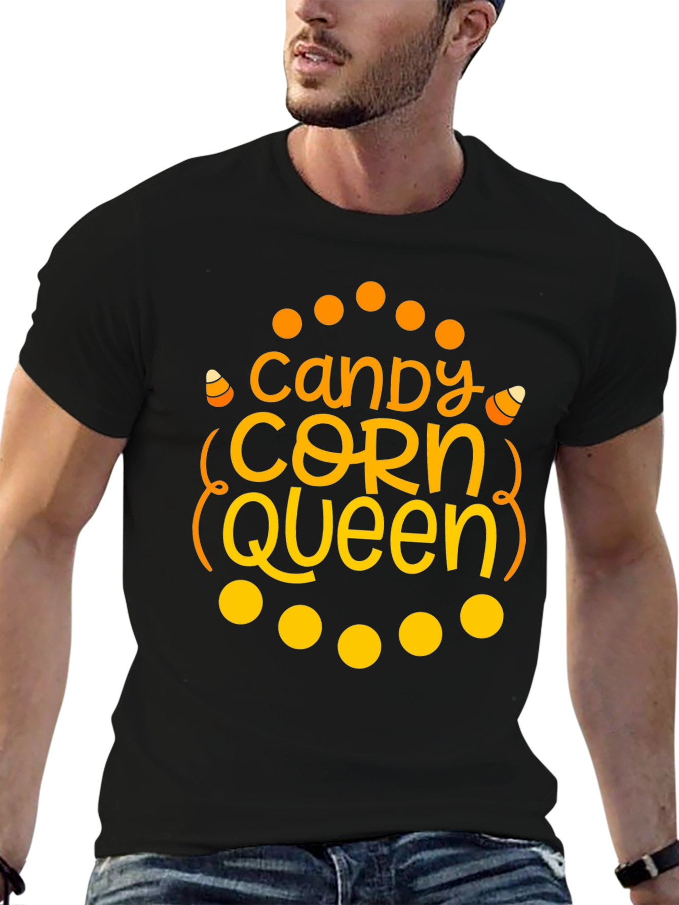 Candy Corn Queen Halloween T-Shirt