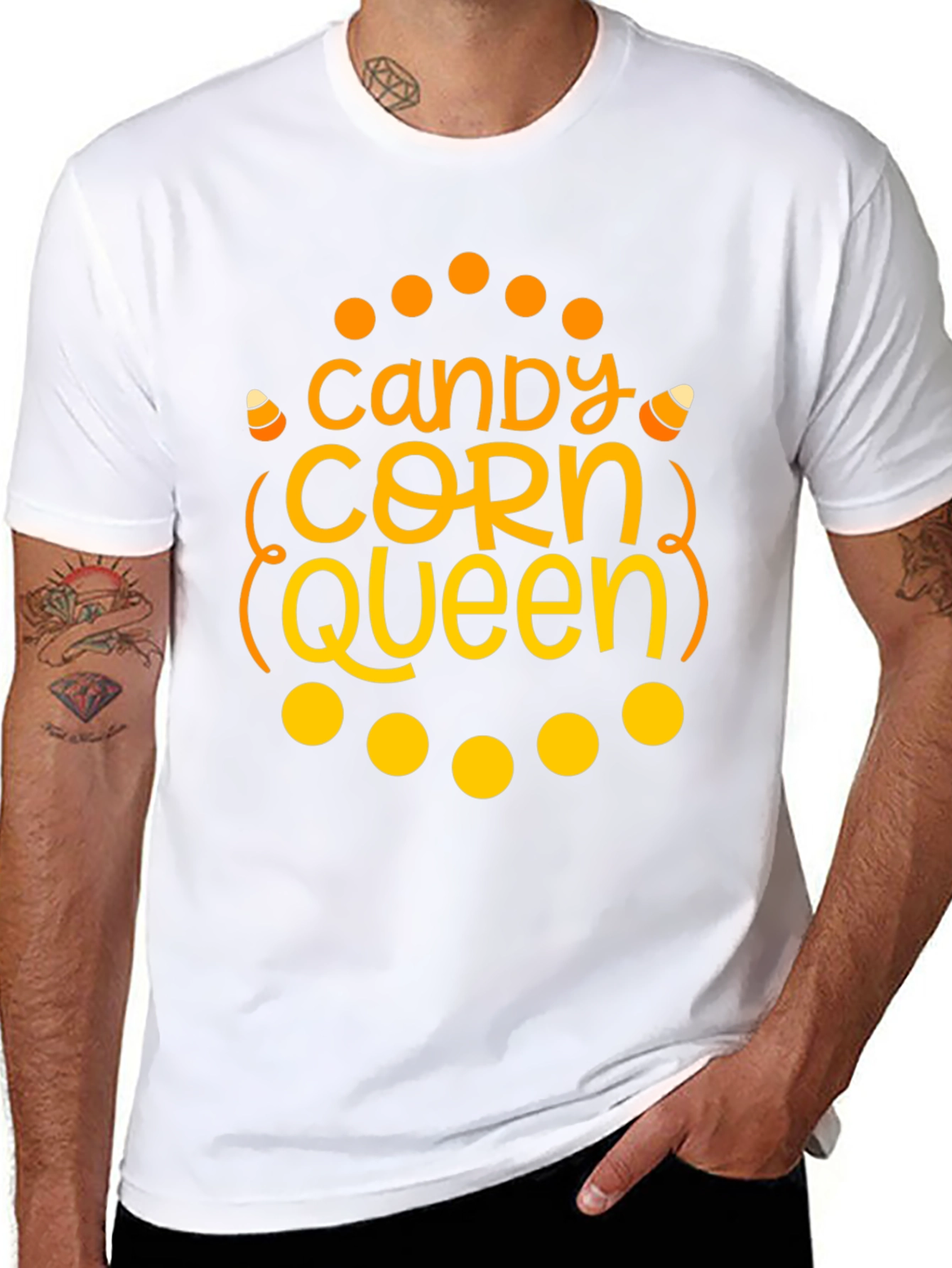 Candy Corn Queen Halloween T-Shirt