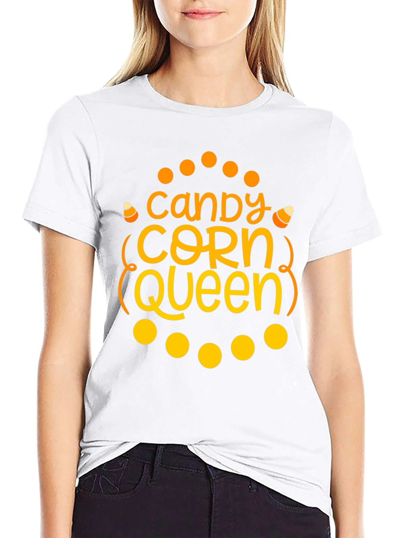 Candy Corn Queen Halloween T-Shirt