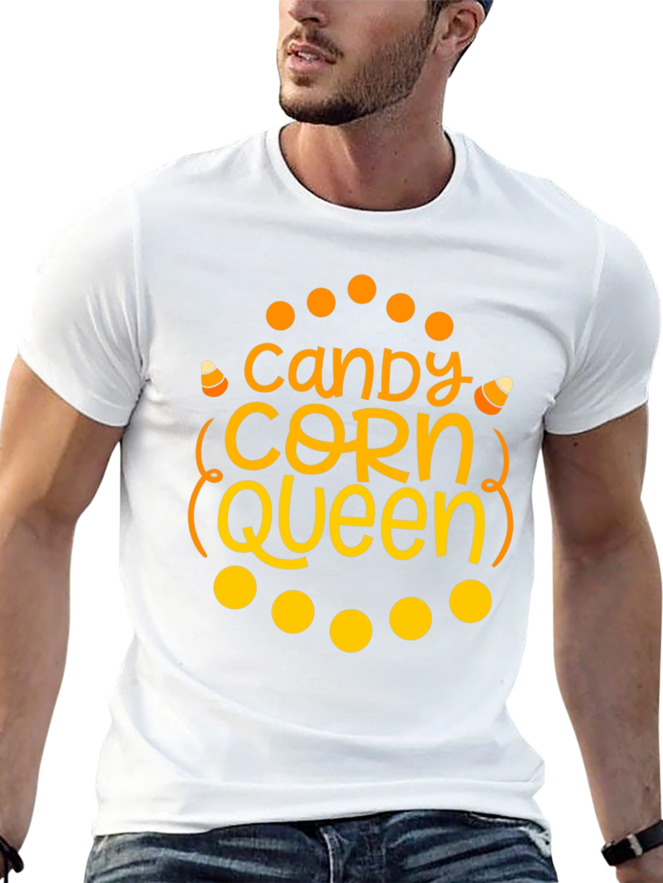 Candy Corn Queen Halloween T-Shirt