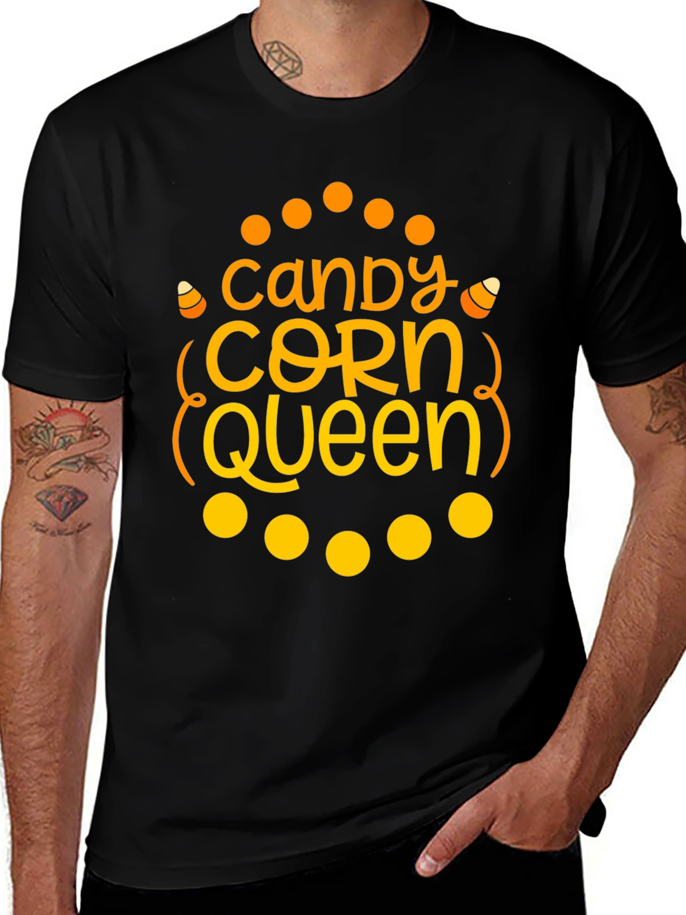 Candy Corn Queen Halloween T-Shirt