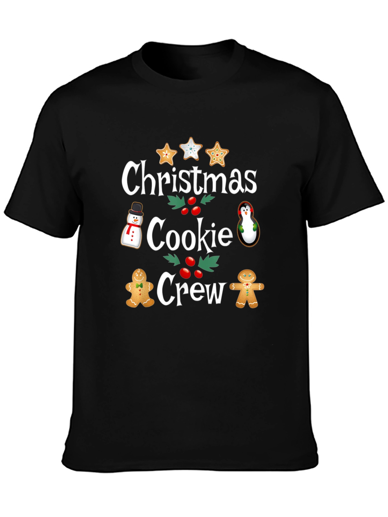 Christmas Cookie Crew T-Shirt Festive Holiday Tee