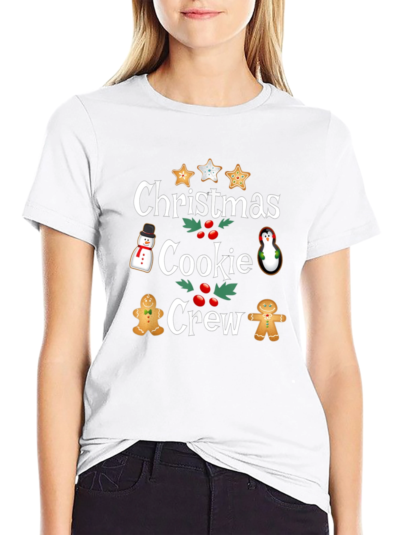 Christmas Cookie Crew T-Shirt Festive Holiday Tee