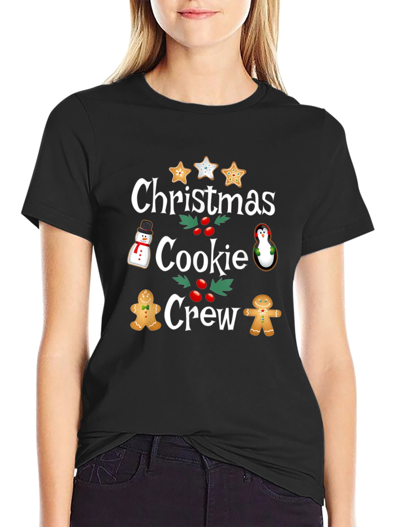 Christmas Cookie Crew T-Shirt Festive Holiday Tee