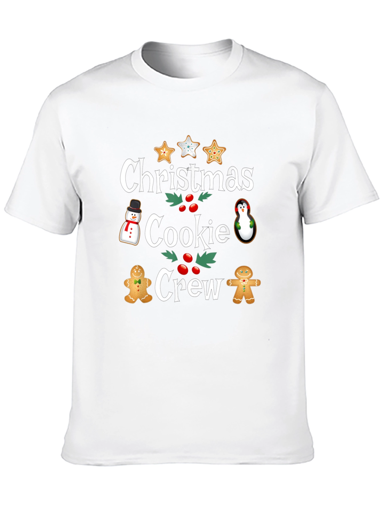 Christmas Cookie Crew T-Shirt Festive Holiday Tee