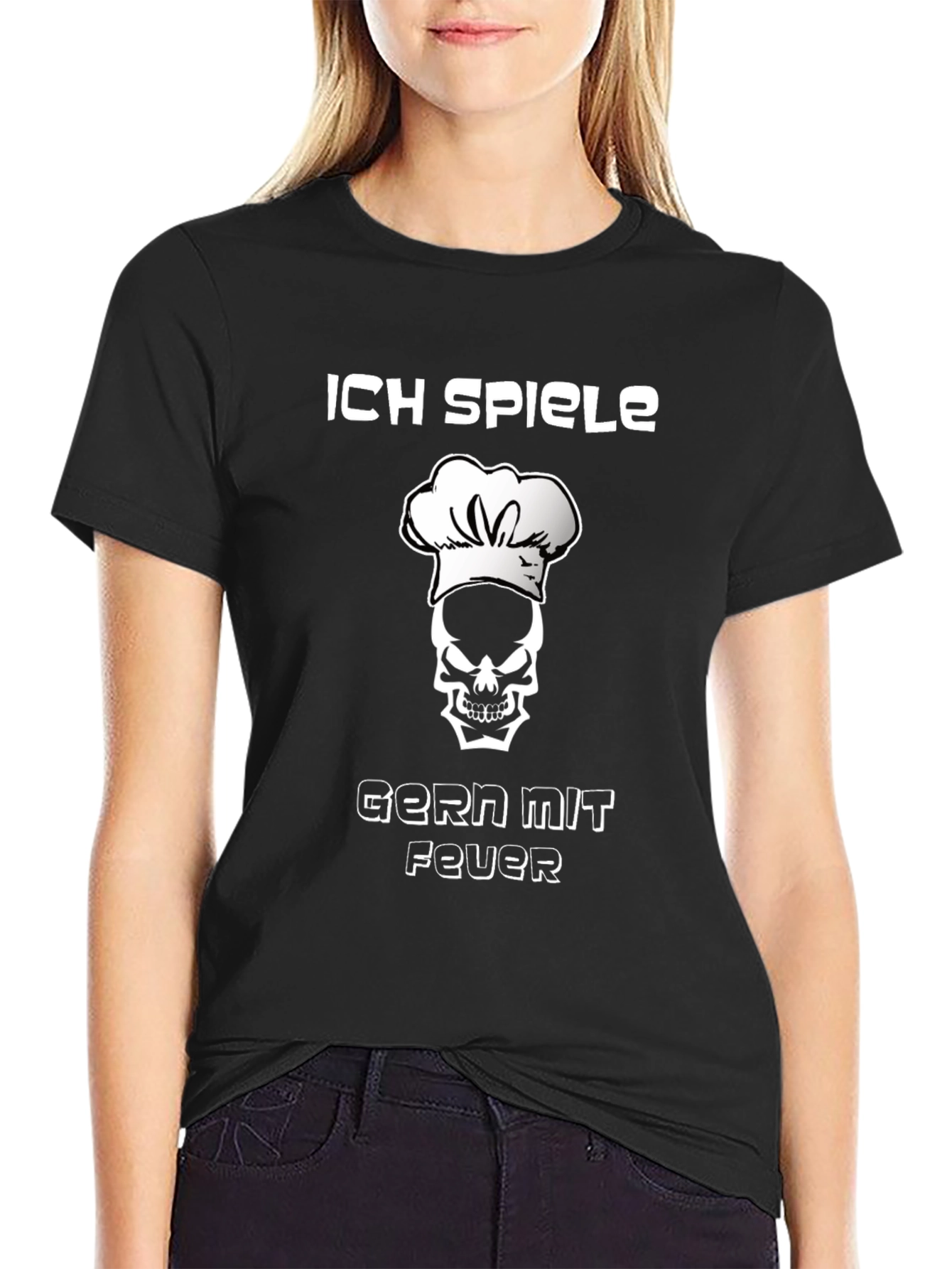 Chef Skull T-Shirt - I Play With Fire