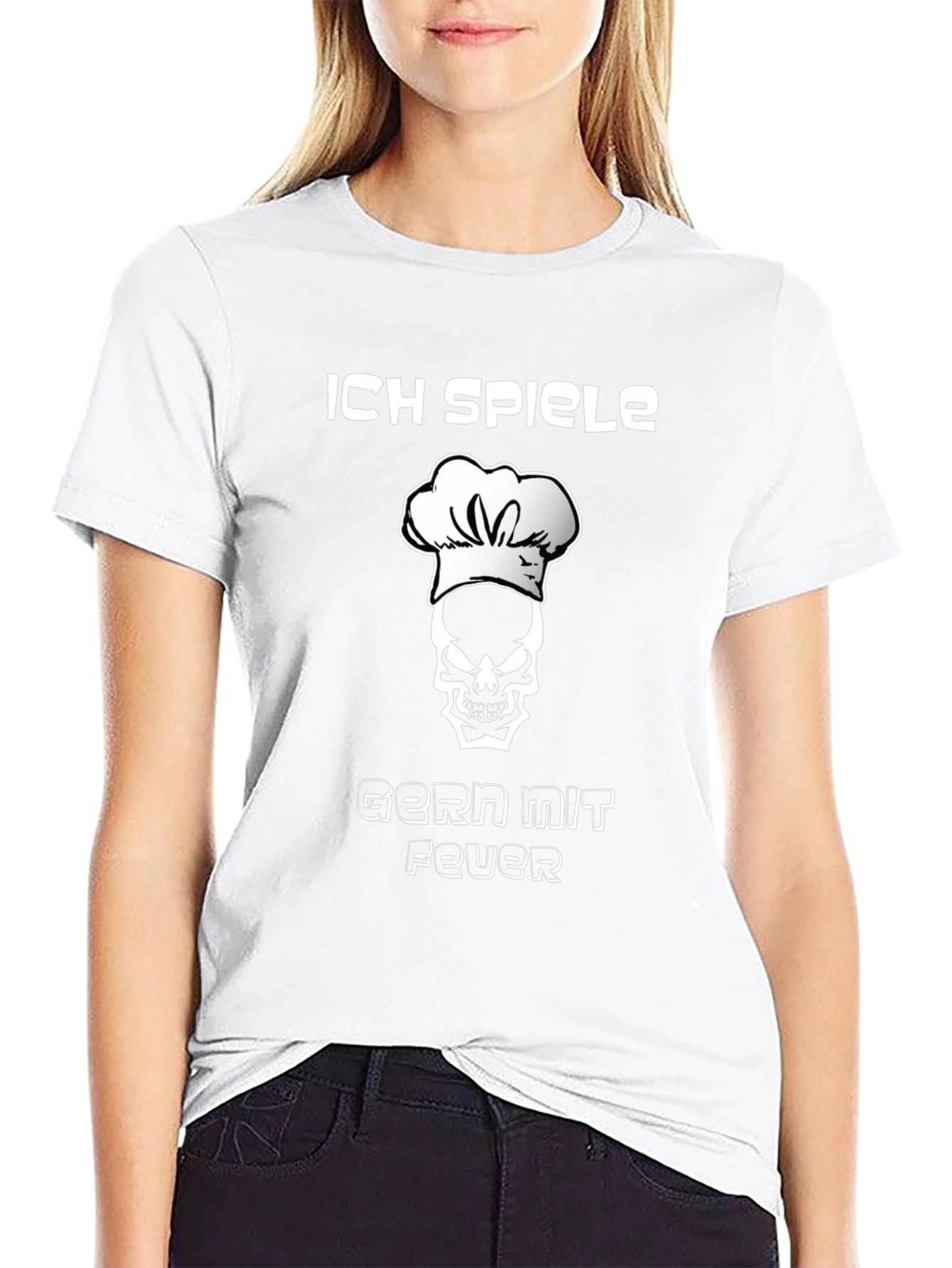 Chef Skull T-Shirt - I Play With Fire