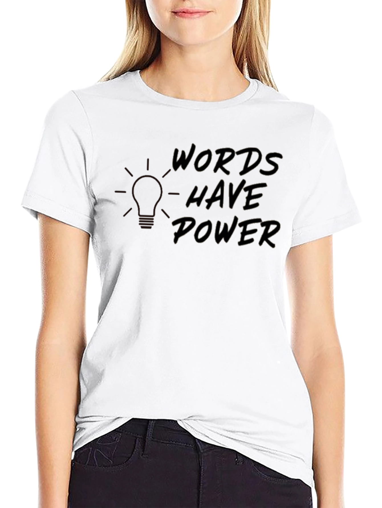 Words Have Power Graphic Tee - Inspiring Design