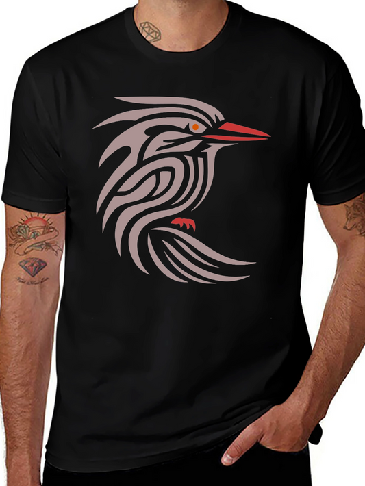 Tribal Bird Graphic T-Shirt