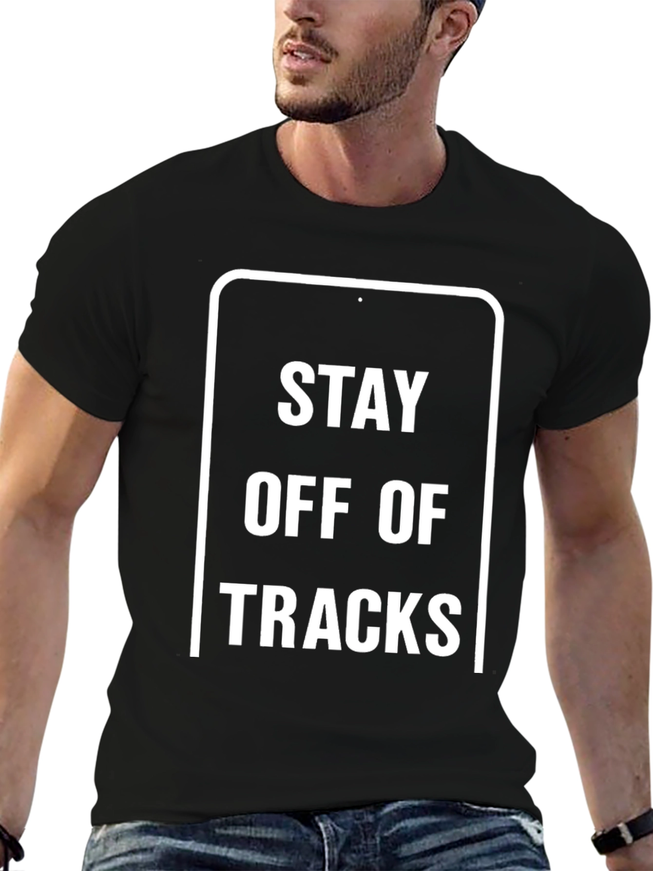 Stay Off Tracks Graphic T-Shirt