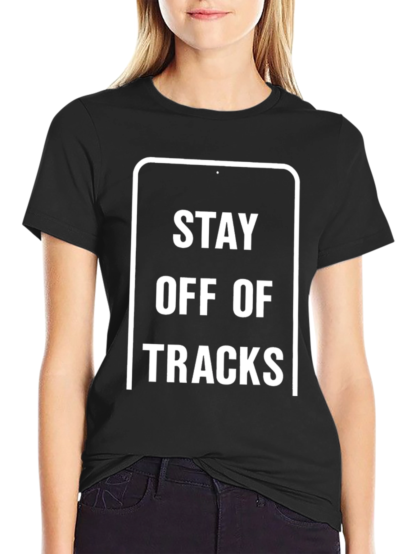 Stay Off Tracks Graphic T-Shirt