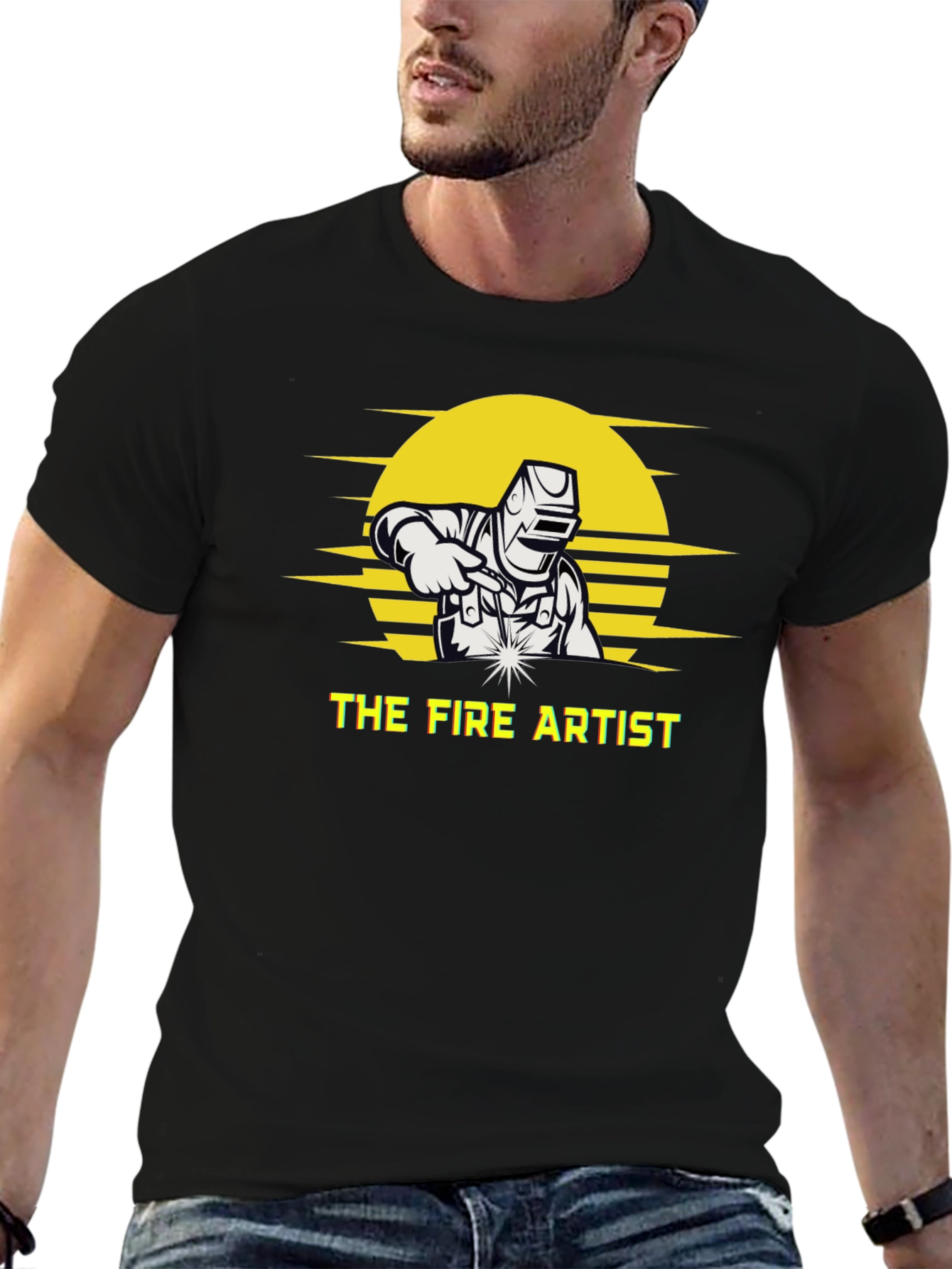 The Fire Artist T-Shirt - Welder Design