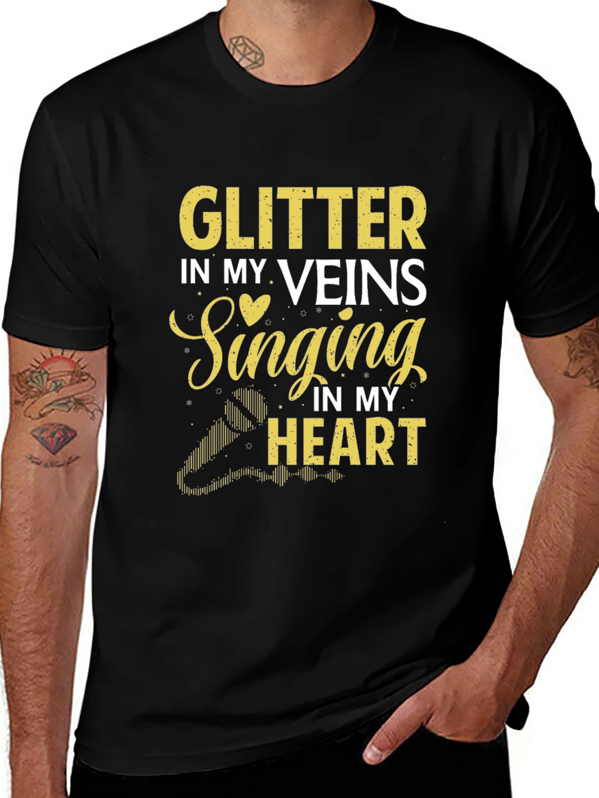 Glitter in My Veins Singing in My Heart T-Shirt