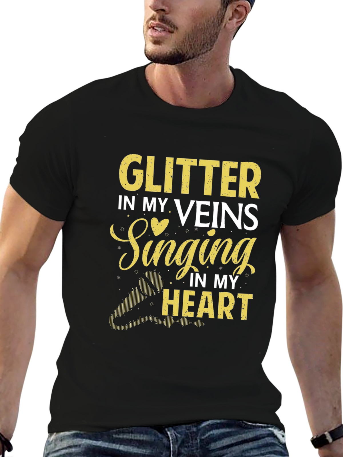 Glitter in My Veins Singing in My Heart T-Shirt