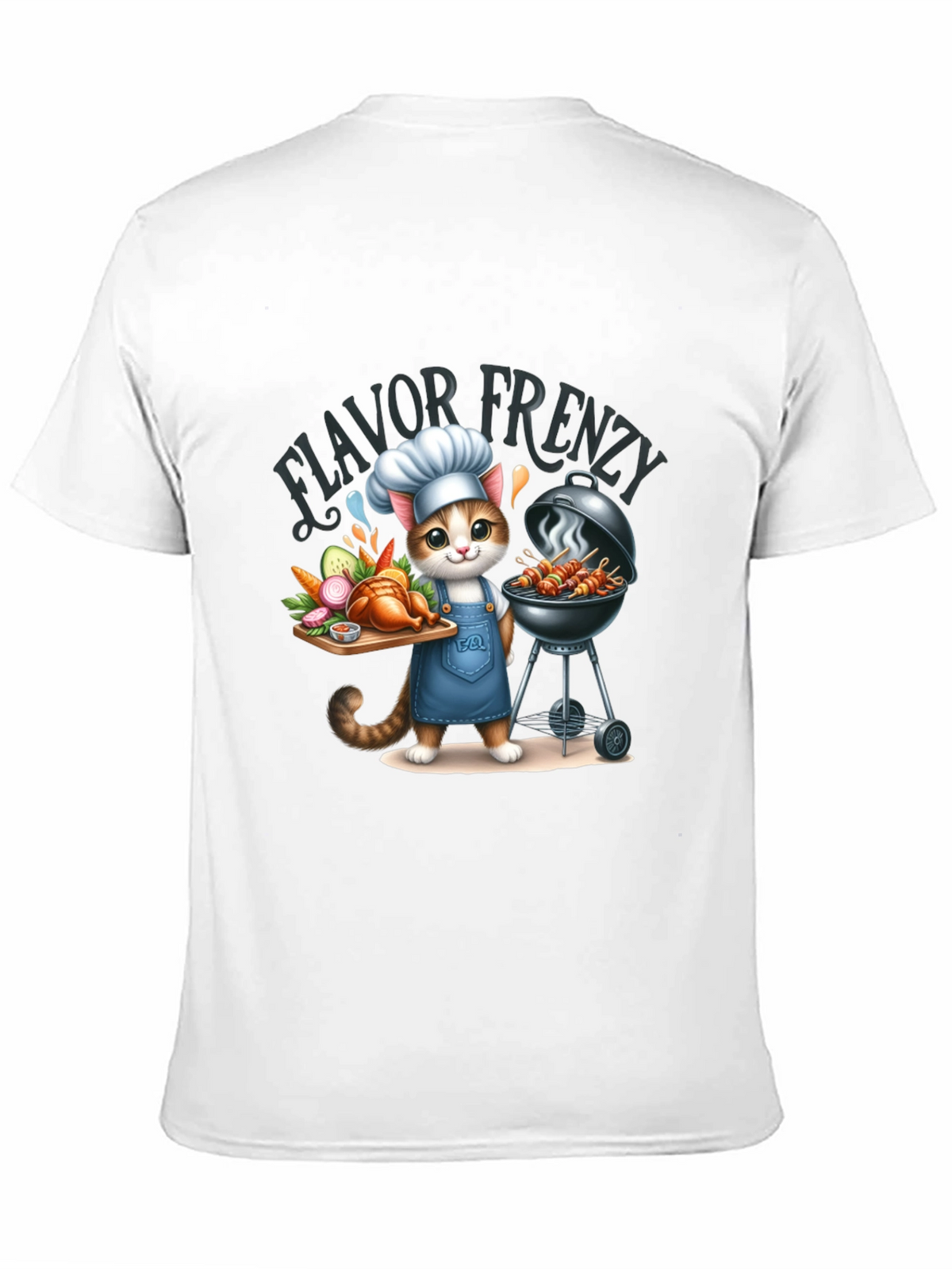 Flavor Frenzy Cat Chef T-Shirt