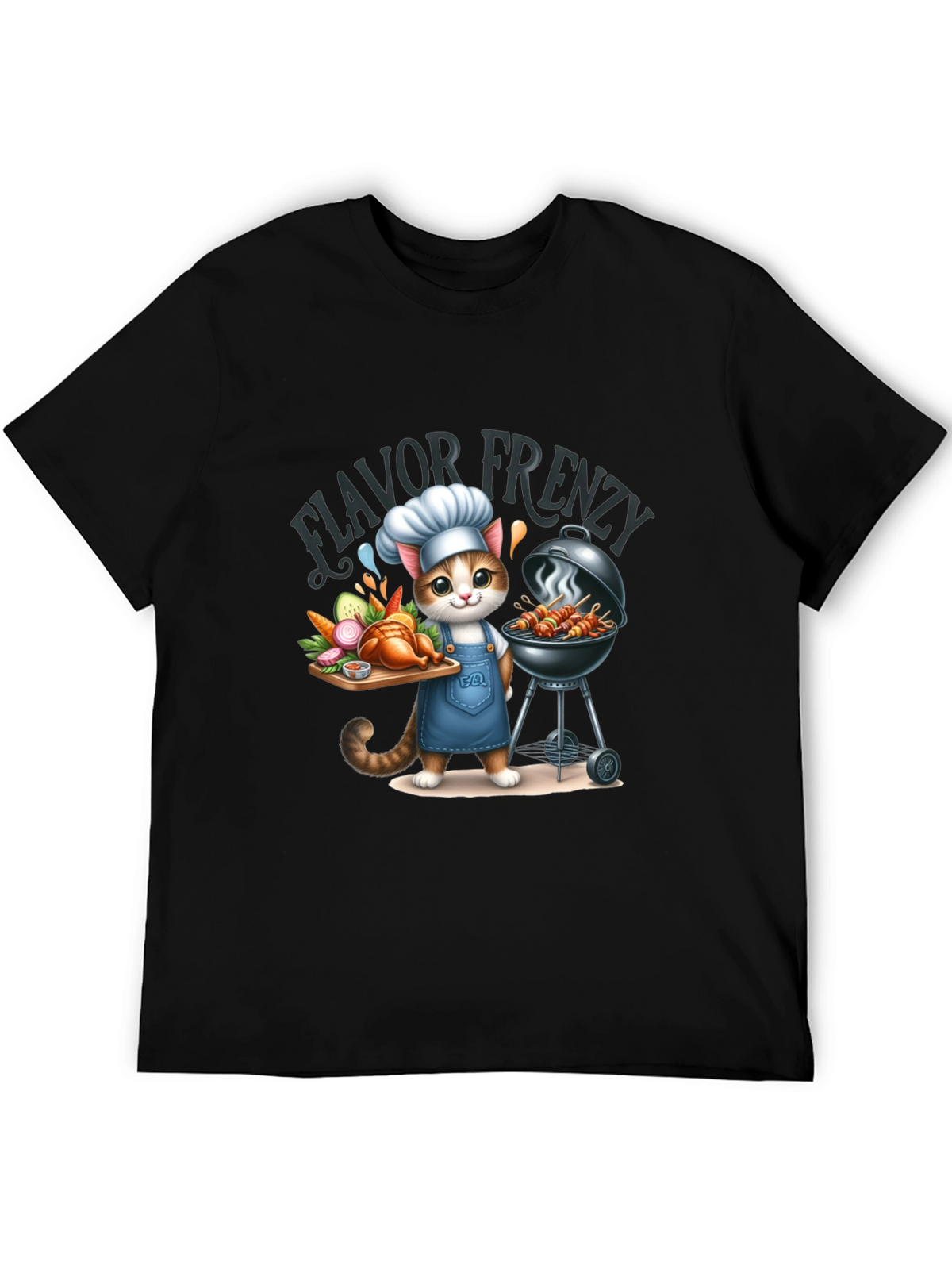Flavor Frenzy Cat Chef T-Shirt